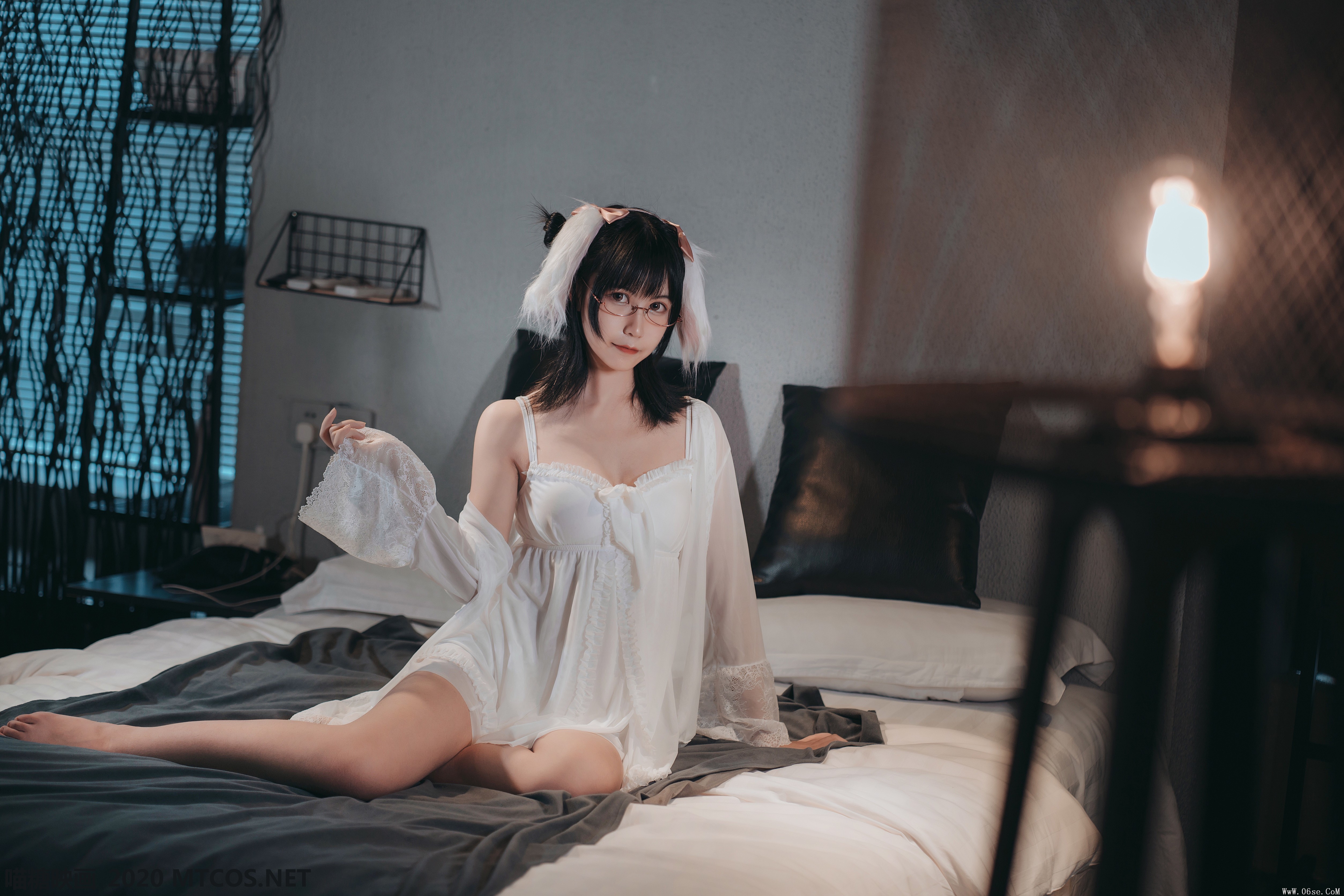 图片[22]-喵糖映画 VOL.139 白色私房睡裙[30P／226M]-六色网