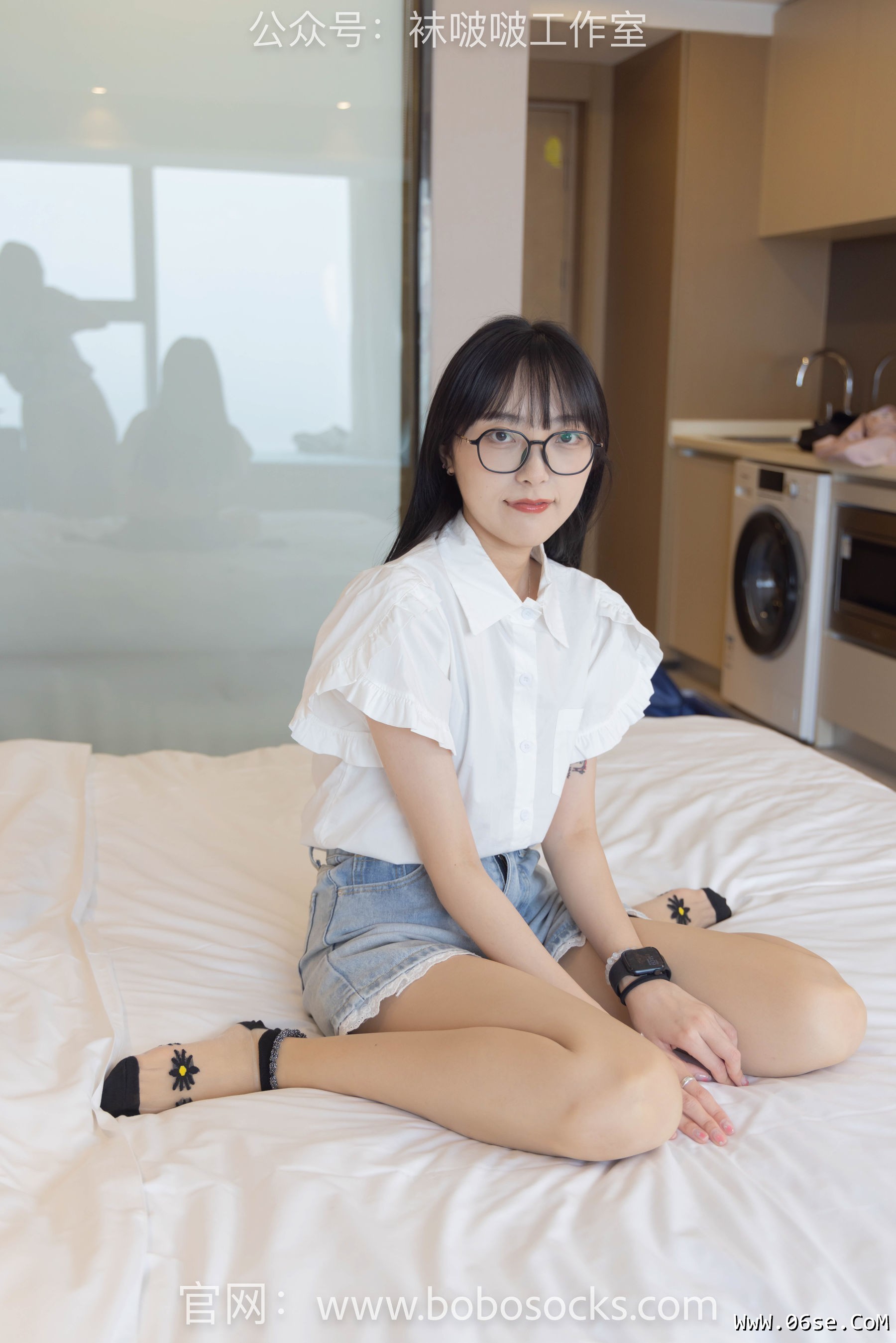 图片[44]-BoBoSocks袜啵啵 No.097 稚予-板鞋、玻璃丝短袜、肉丝[140P]-六色网