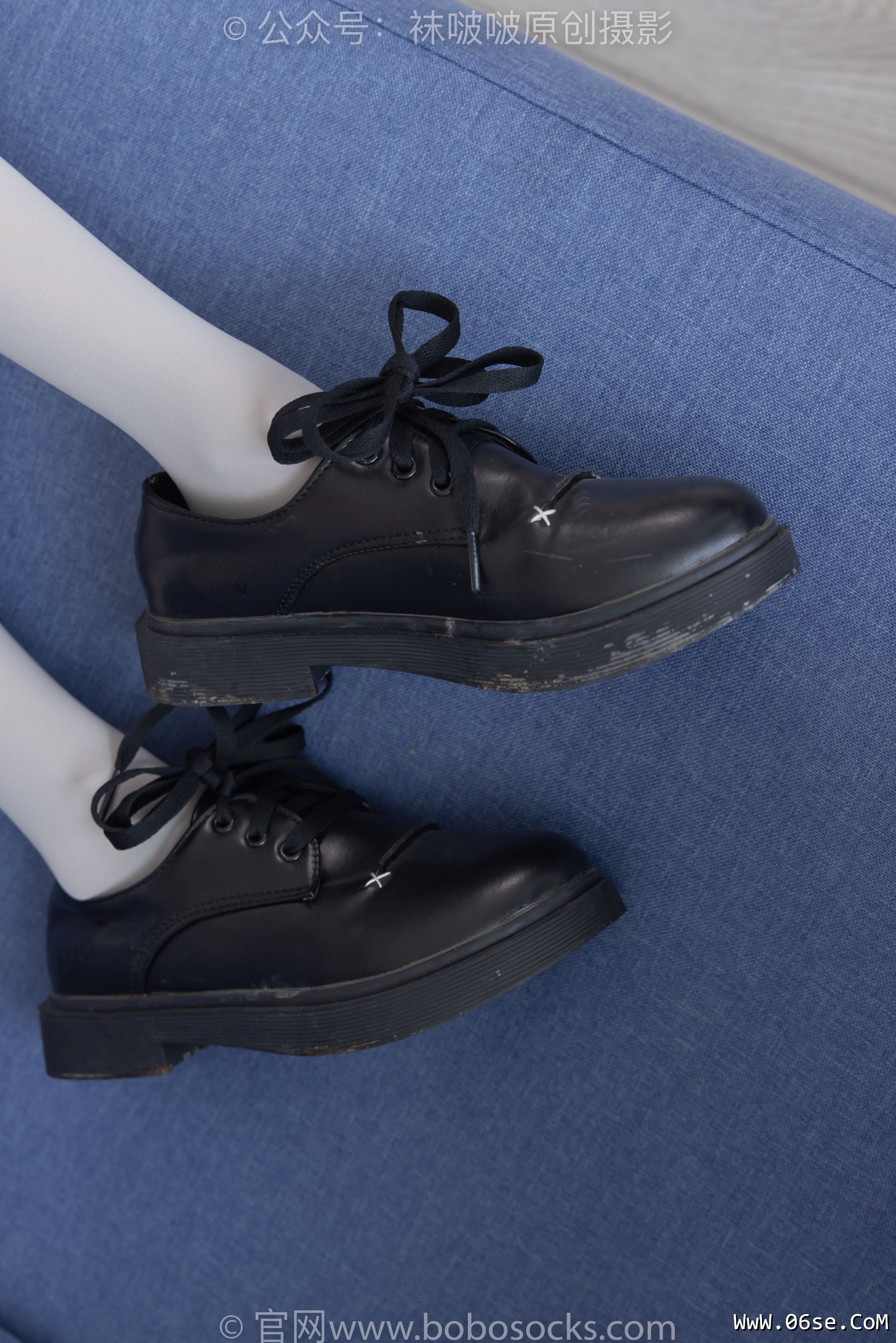 图片[46]-BoBoSocks袜啵啵 No.213 稚予 -黑皮鞋、厚灰丝[140P]-六色网