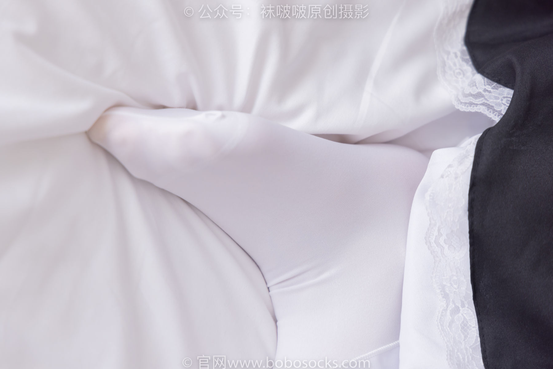 图片[25]-BoBoSocks袜啵啵 No.195 小甜豆-黑皮鞋、厚白丝、女仆装[135P]-六色网