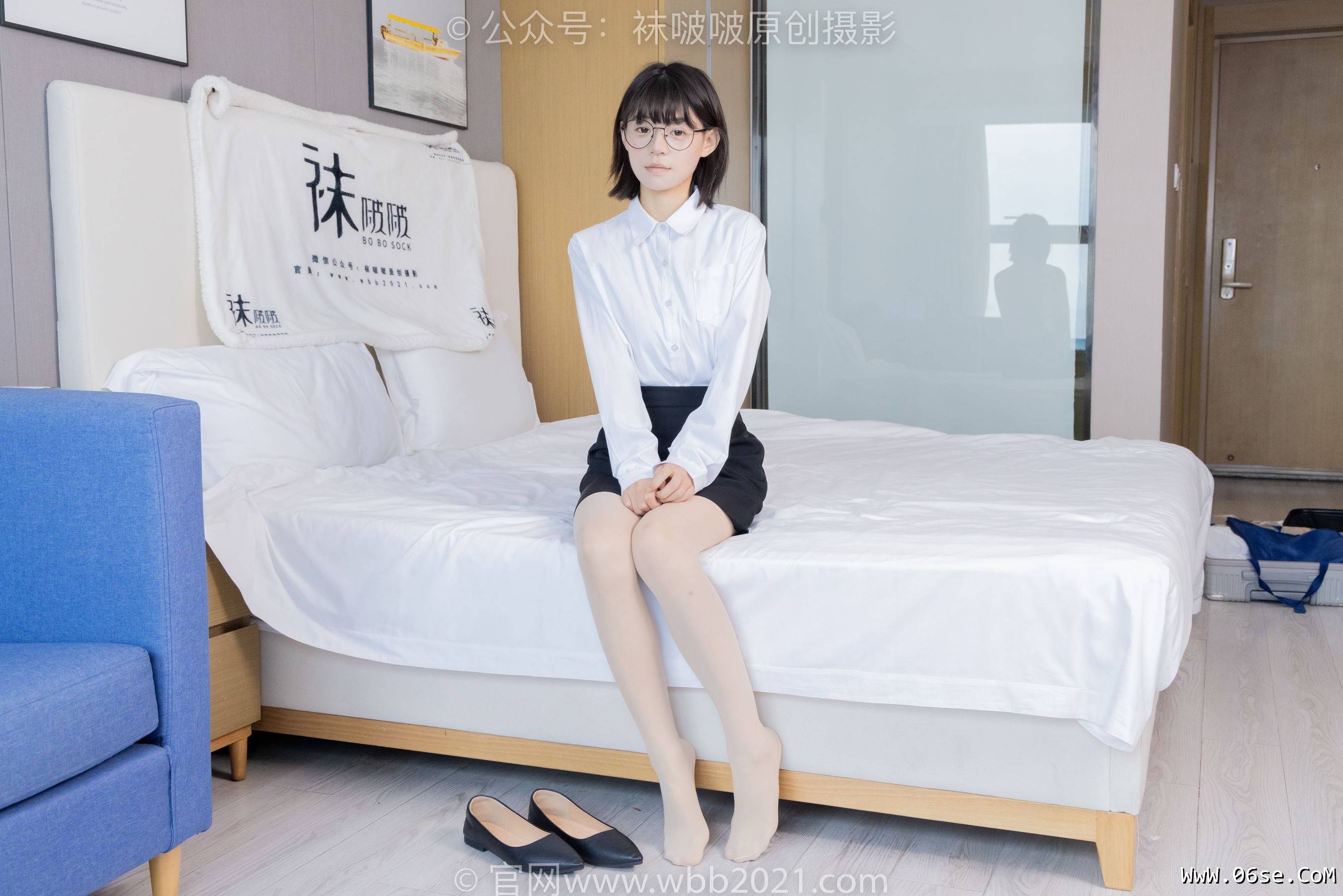 图片[146]-BoBoSocks袜啵啵 No.436 糯米 -OL制服、两双平底鞋、薄黑丝、厚肉丝[150P]-六色网