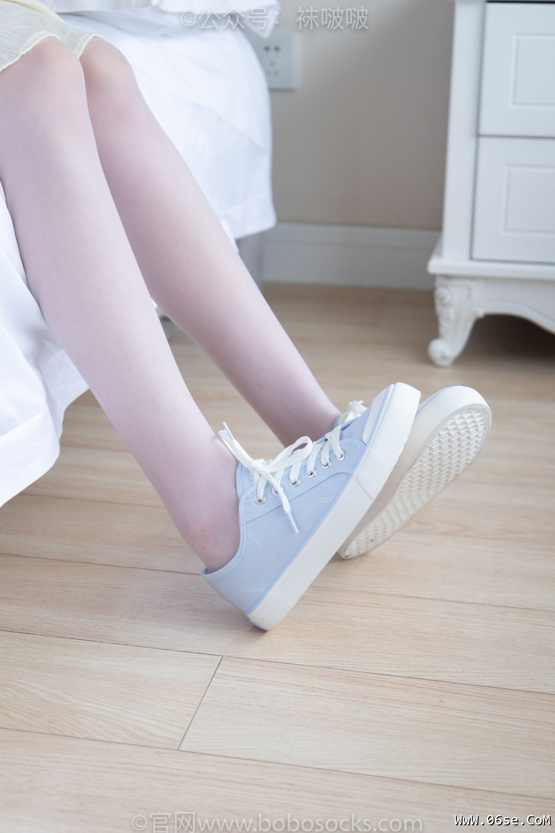 图片[18]-BoBoSocks袜啵啵 No.005 小甜豆-帆布鞋、薄白丝[133P]-六色网
