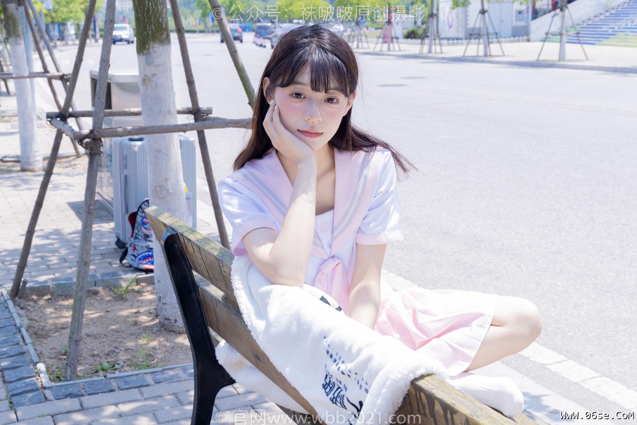 图片[33]-BoBoSocks袜啵啵 No.399 糯米 -皮鞋、白棉袜、jk制服[145P]-六色网