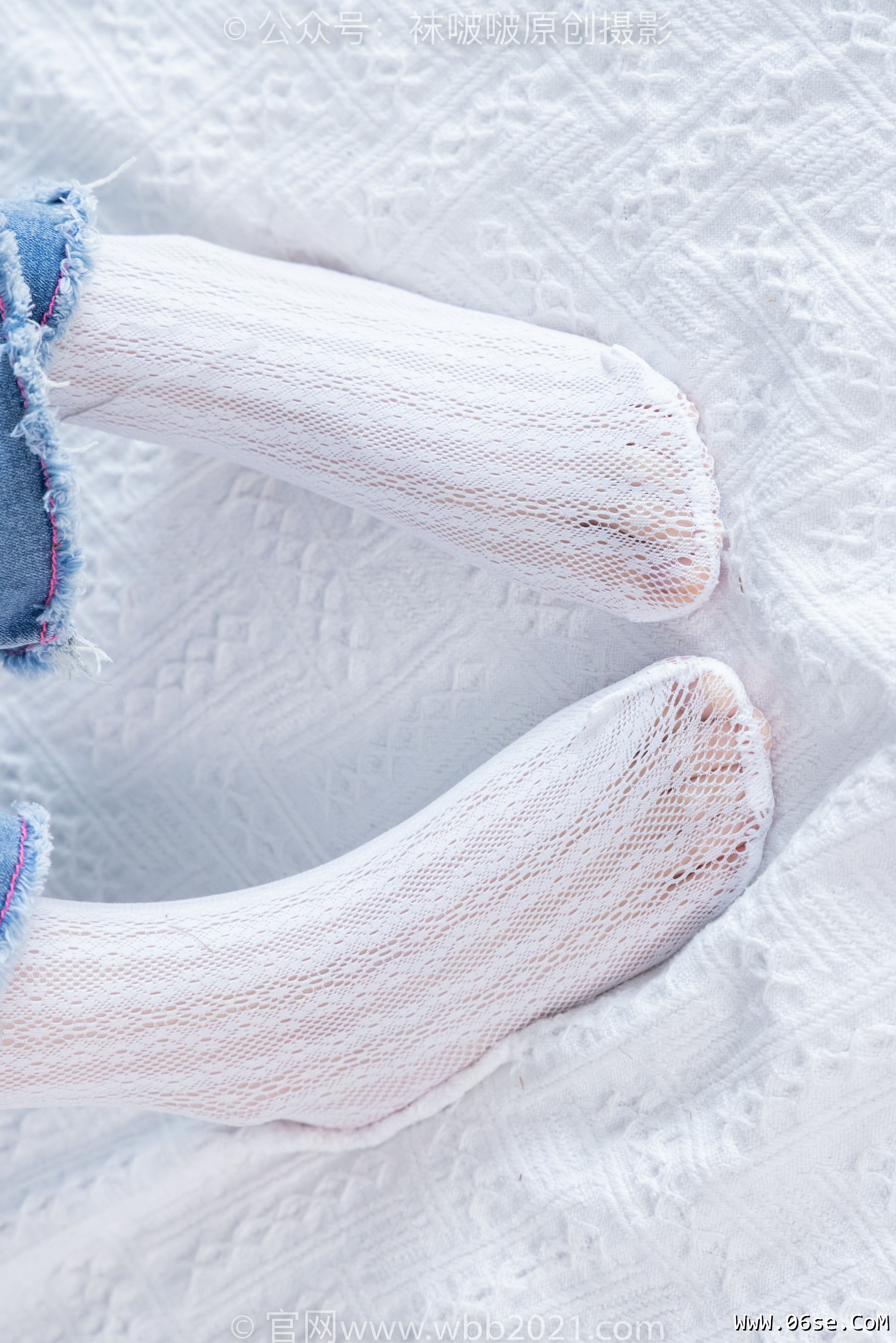 图片[71]-BoBoSocks袜啵啵 No.372 甜甜圈 -板鞋、白色蕾丝袜、可拆卸牛仔裤、裤里丝[140P]-六色网