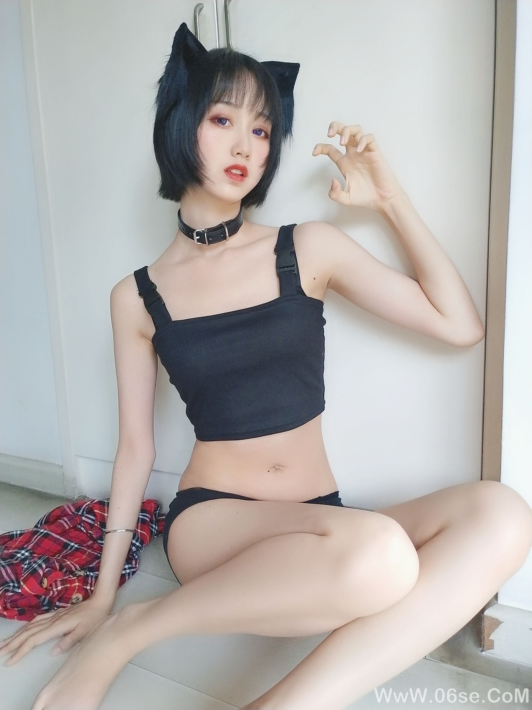图片[36]-萌系小姐姐木绵绵OwO 不良猫[44P]-六色网