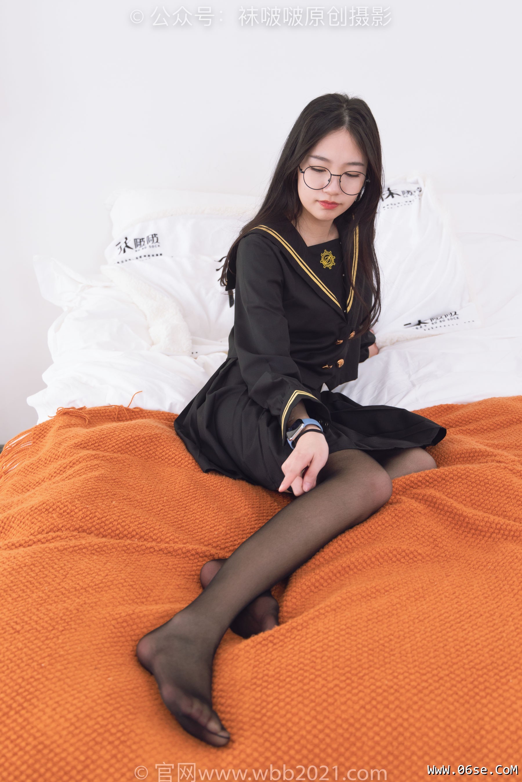 图片[106]-BoBoSocks袜啵啵 No.381 小甜豆 -皮鞋、黑丝大腿袜、裸足[140P]-六色网