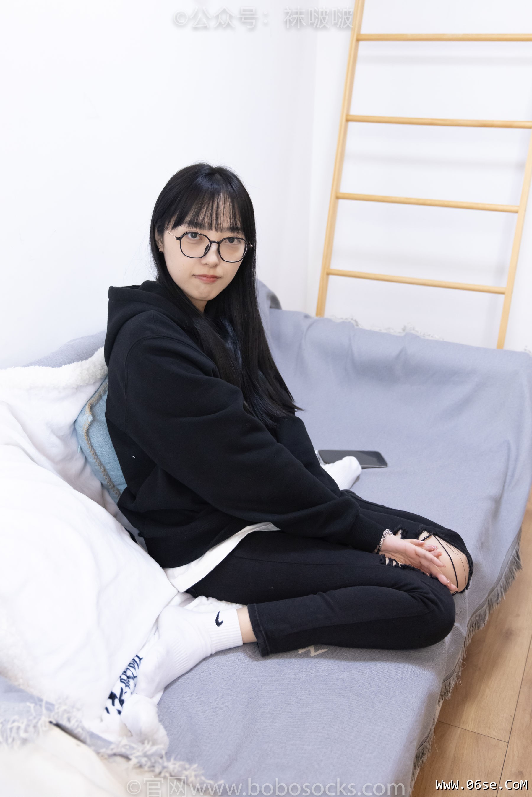 图片[75]-BoBoSocks袜啵啵 No.061 稚予-短靴、白棉袜、裸足[145P]-六色网
