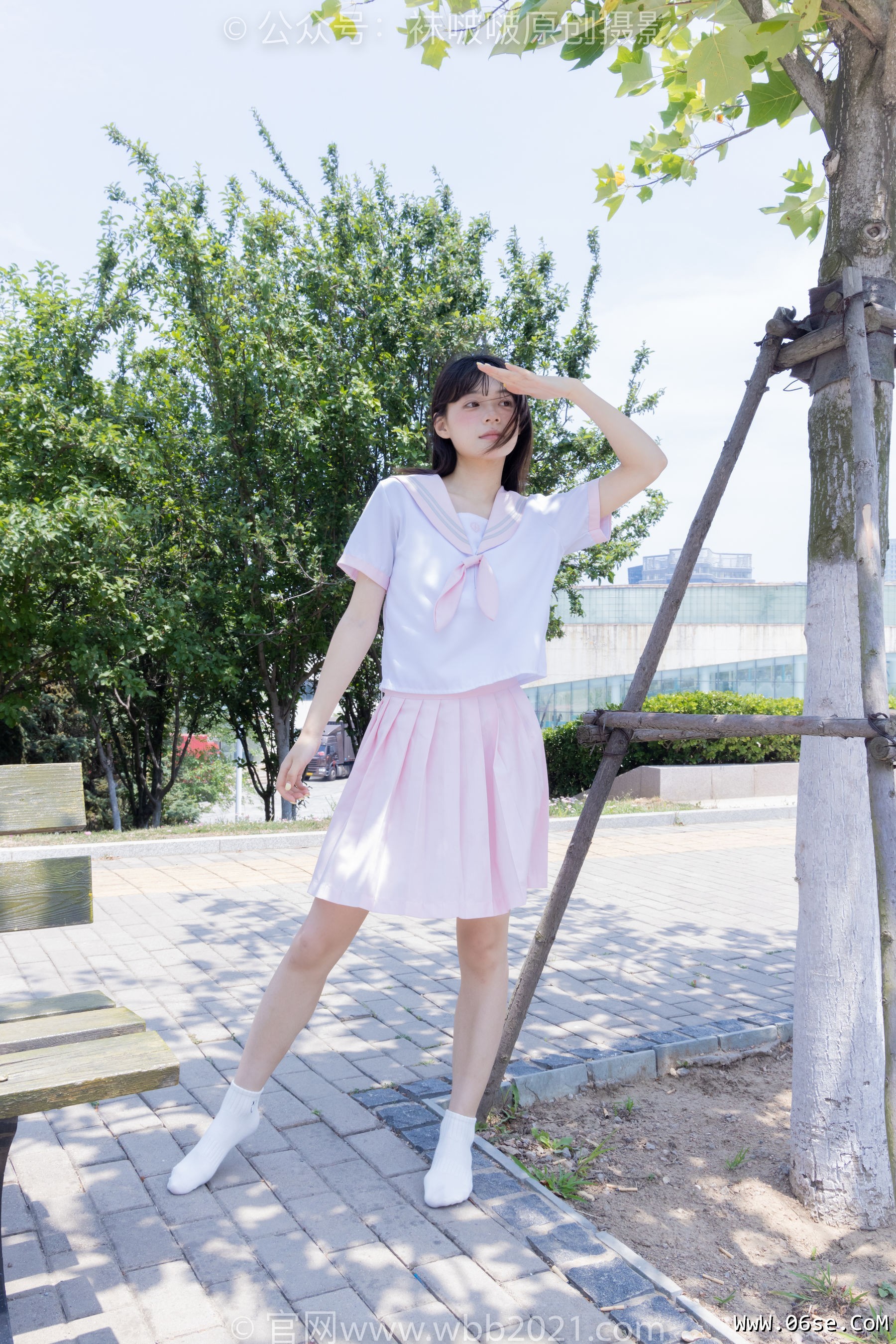 图片[118]-BoBoSocks袜啵啵 No.399 糯米 -皮鞋、白棉袜、jk制服[145P]-六色网