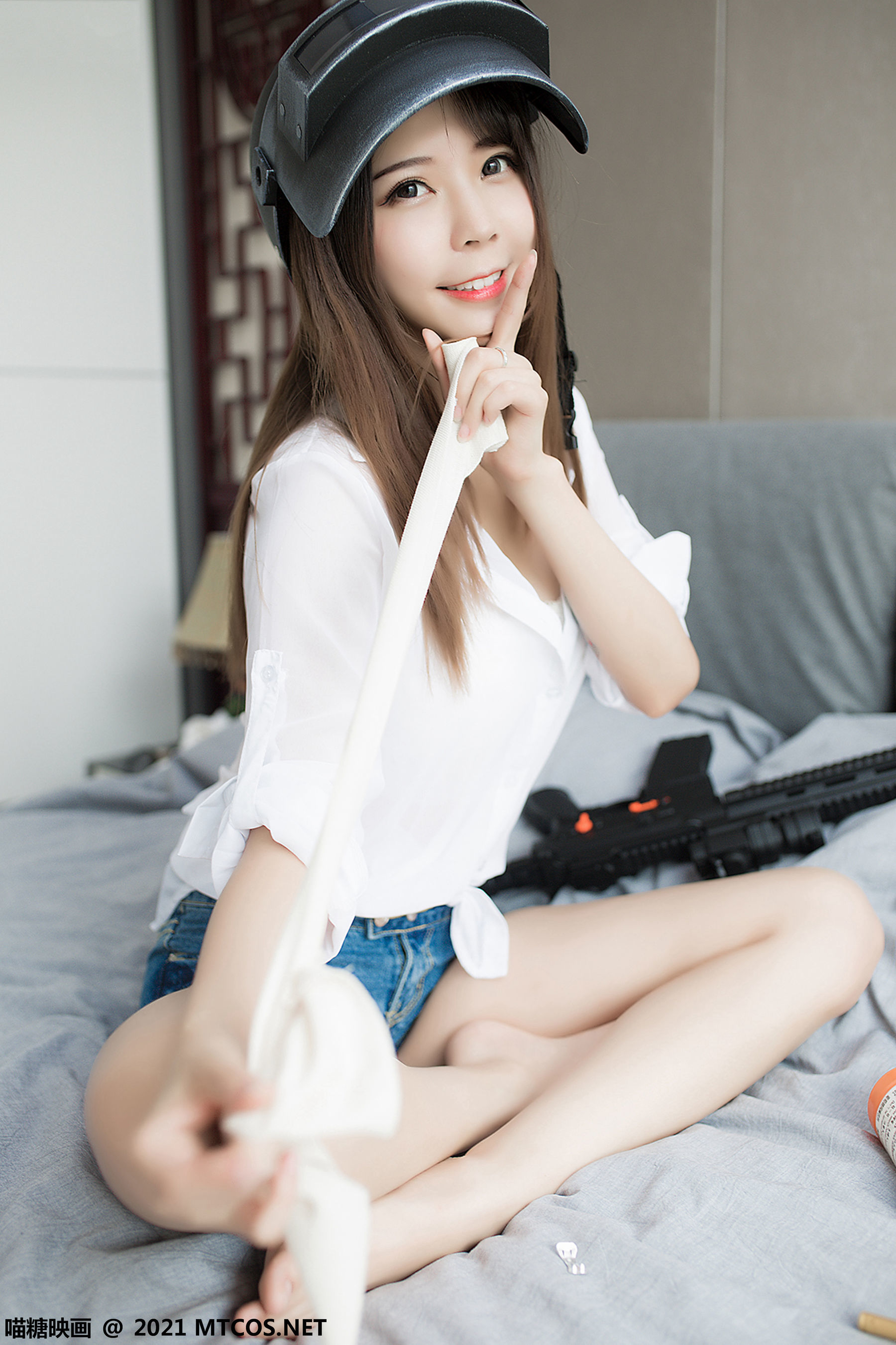 图片[7]-喵糖映画 VOL.421 吃鸡少女 [45P]-六色网