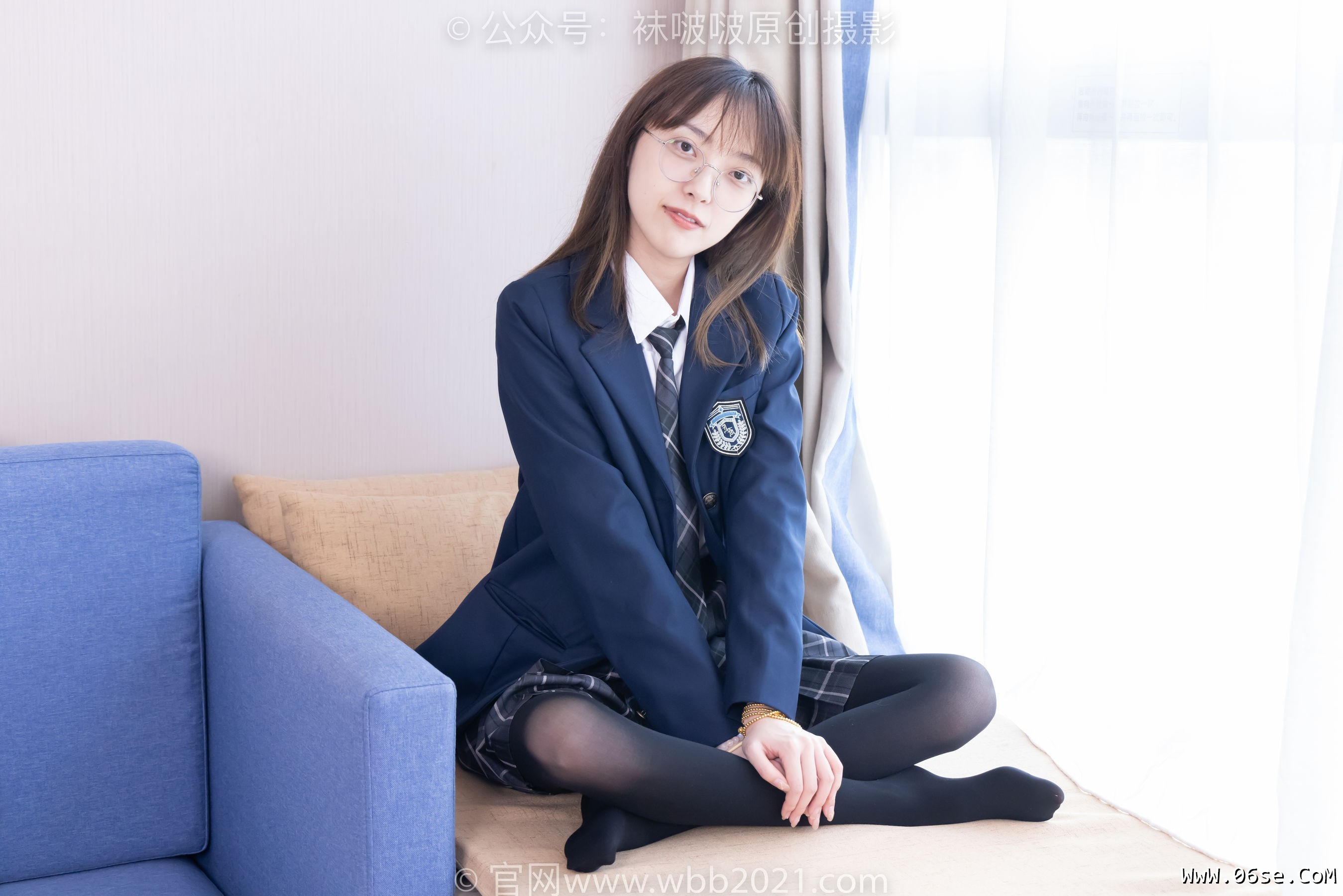 图片[147]-BoBoSocks袜啵啵 No.432 稚予 -皮鞋、厚黑丝、jk制服[184P]-六色网