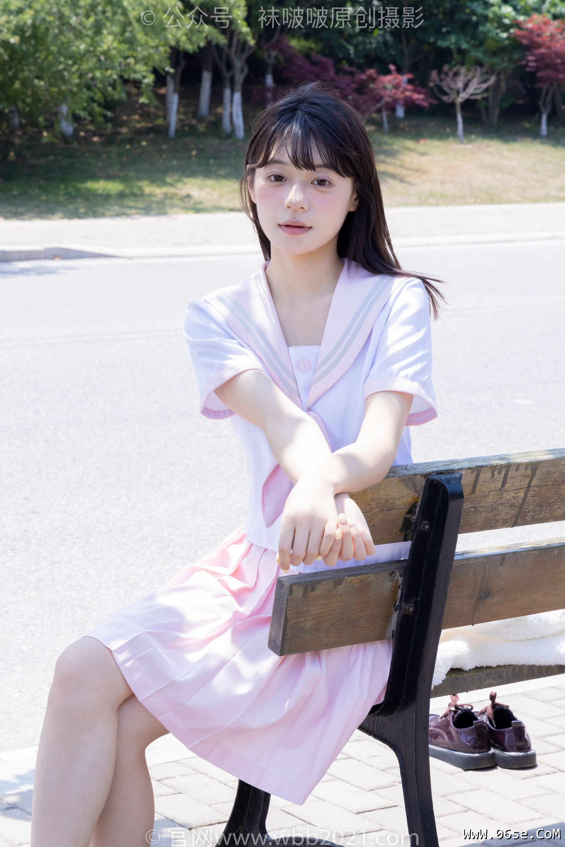 图片[11]-BoBoSocks袜啵啵 No.399 糯米 -皮鞋、白棉袜、jk制服[145P]-六色网
