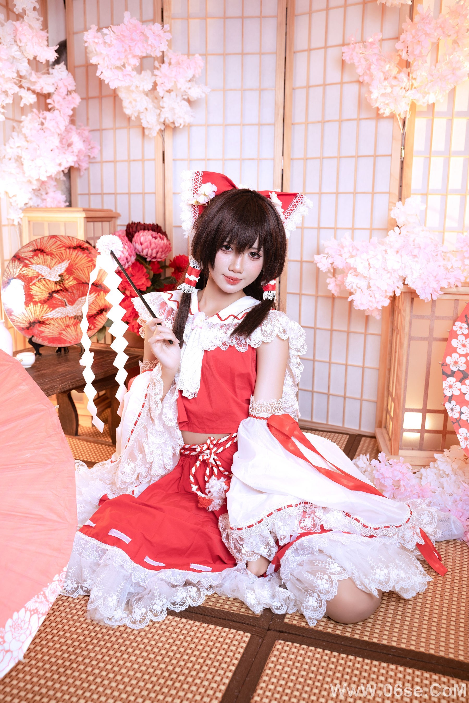 图片[4]-PoppaChan – Reimu Hakurei[40P]-六色网