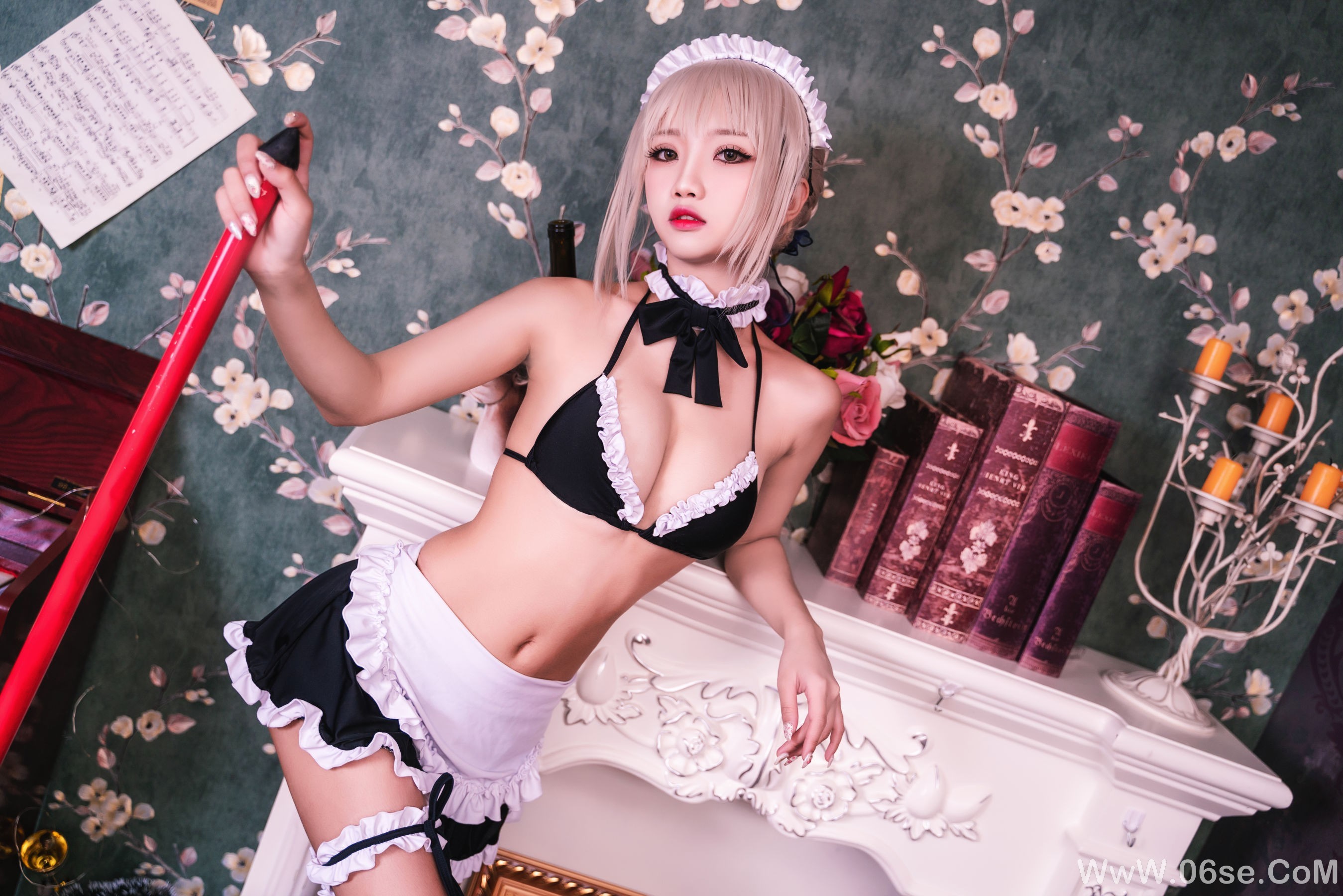 图片[11]-白嫩美少女 鬼畜瑶 – 黑呆女仆 (不知火舞)[26P]-六色网
