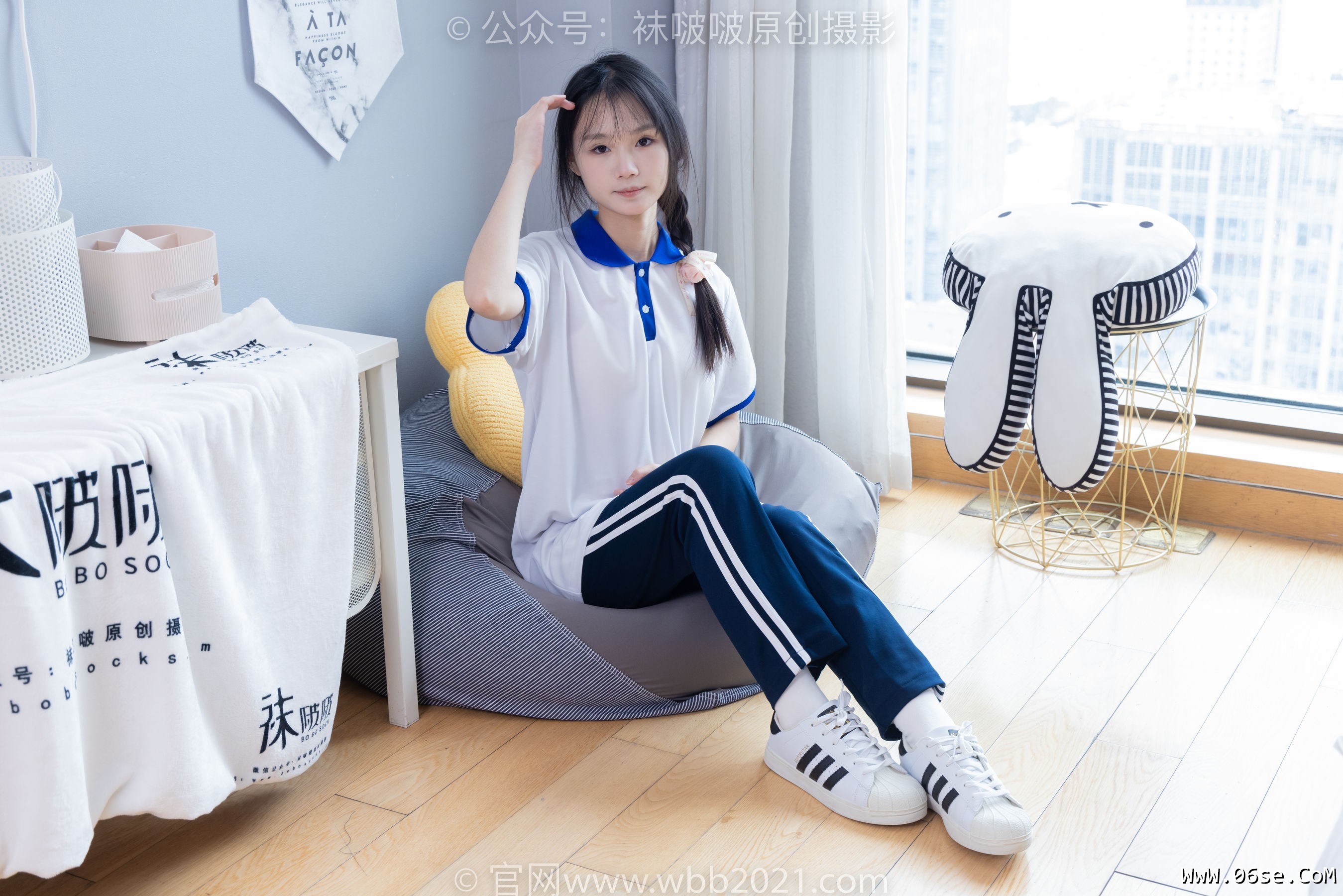 图片[75]-BoBoSocks袜啵啵 No.366 甜甜圈 -三双板鞋、白棉袜、短白丝[150P]-六色网