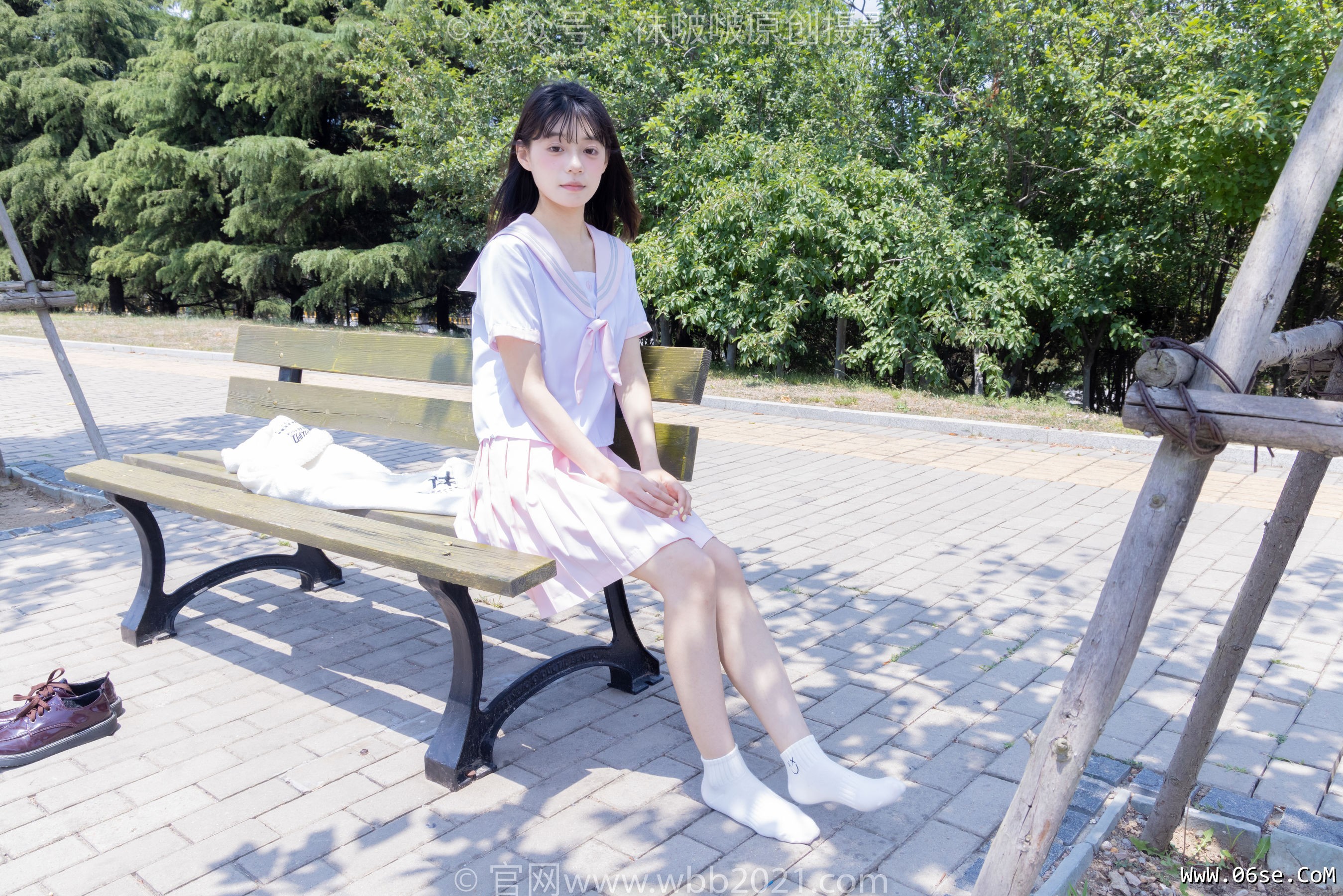 图片[139]-BoBoSocks袜啵啵 No.399 糯米 -皮鞋、白棉袜、jk制服[145P]-六色网
