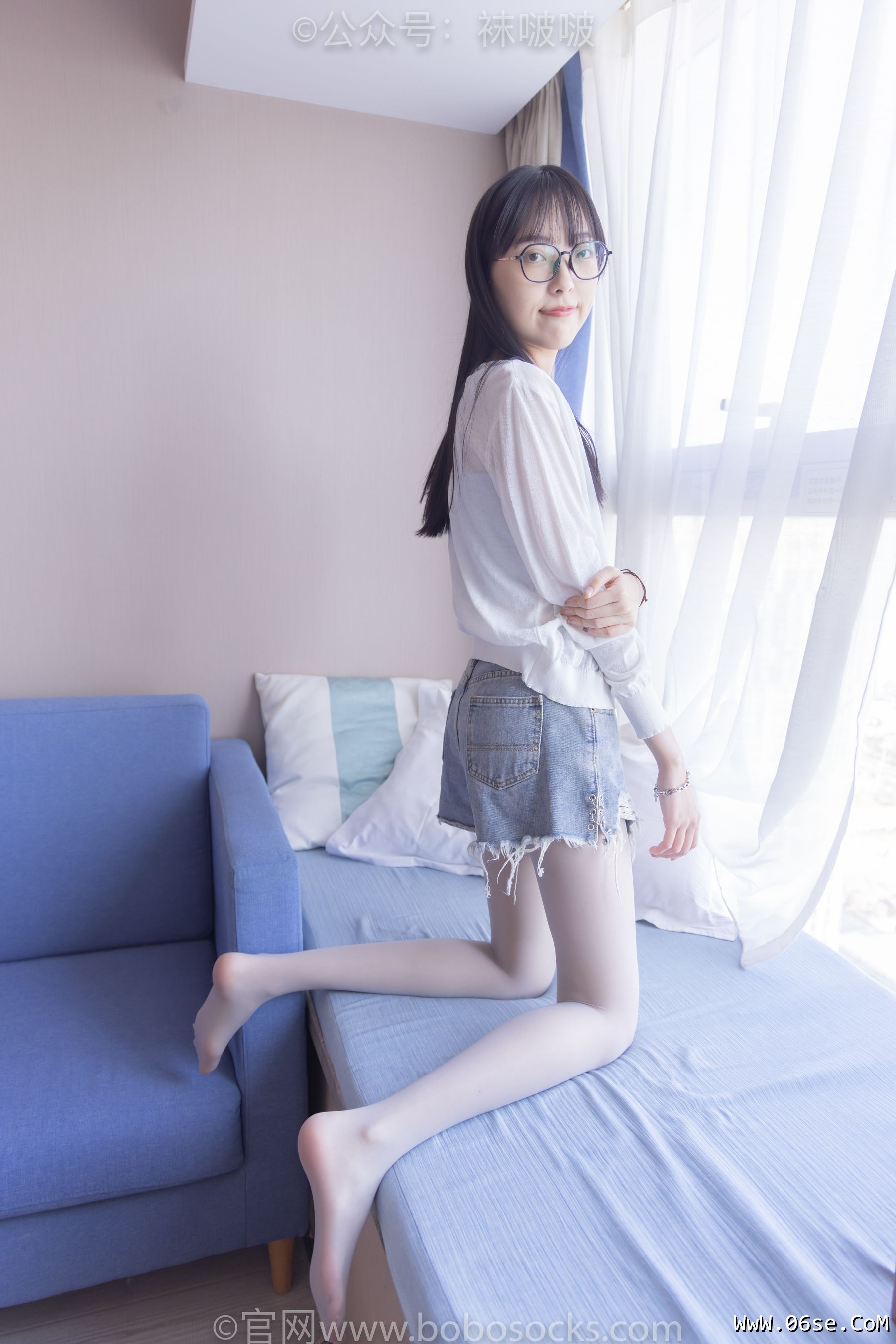 图片[118]-BoBoSocks袜啵啵 No.083 稚予-高跟鞋、凉鞋、白丝、裸足涂白色指甲油剧情[140P]-六色网
