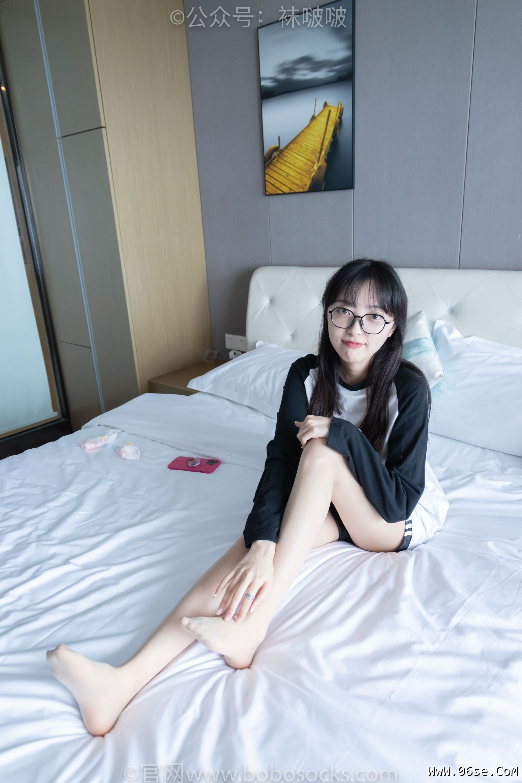 图片[117]-BoBoSocks袜啵啵 No.015 稚予-阿迪板鞋、白色短棉袜、肉丝[148P]-六色网