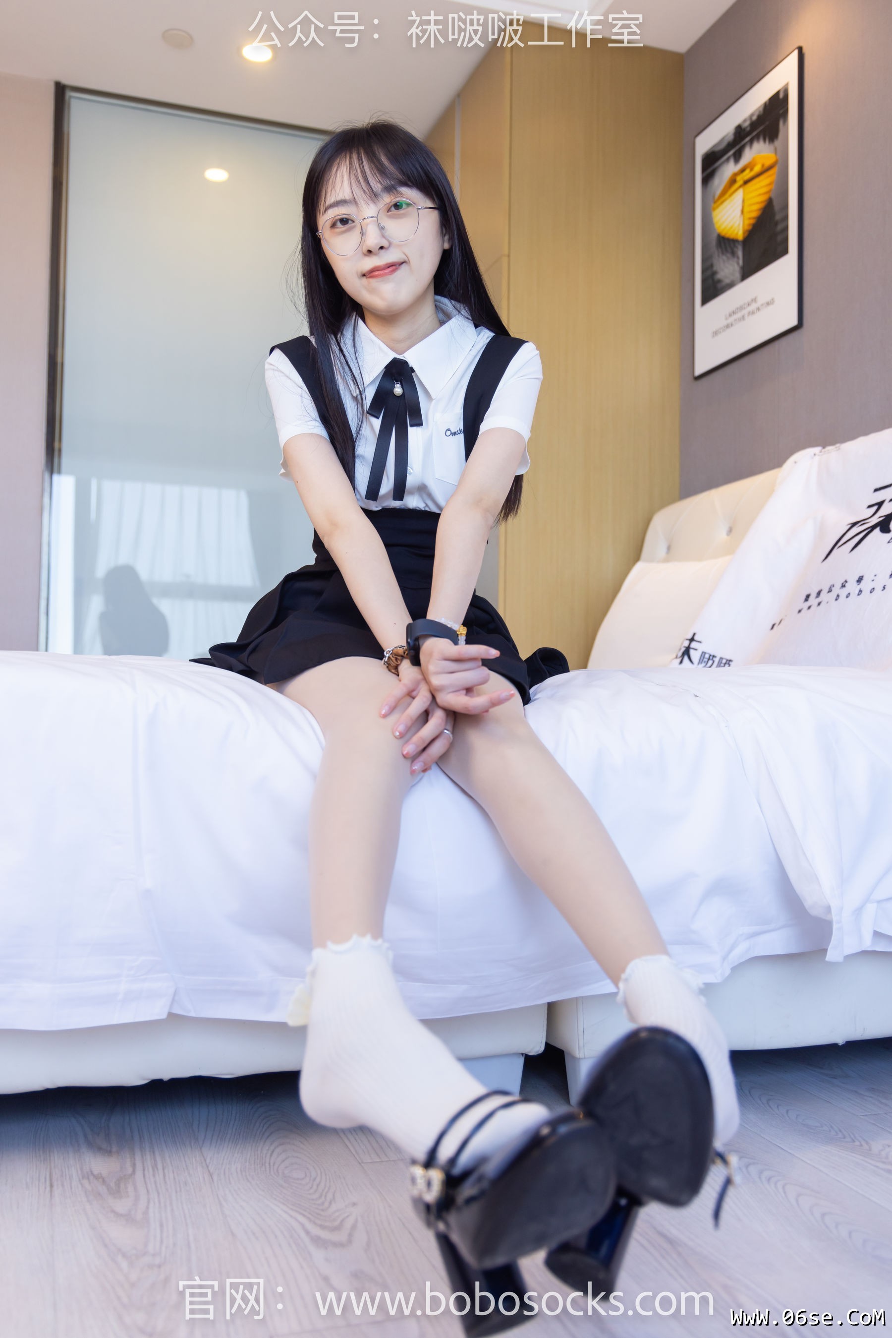 图片[72]-BoBoSocks袜啵啵 No.121 稚予-高跟鞋、白棉袜、肉丝[140P]-六色网