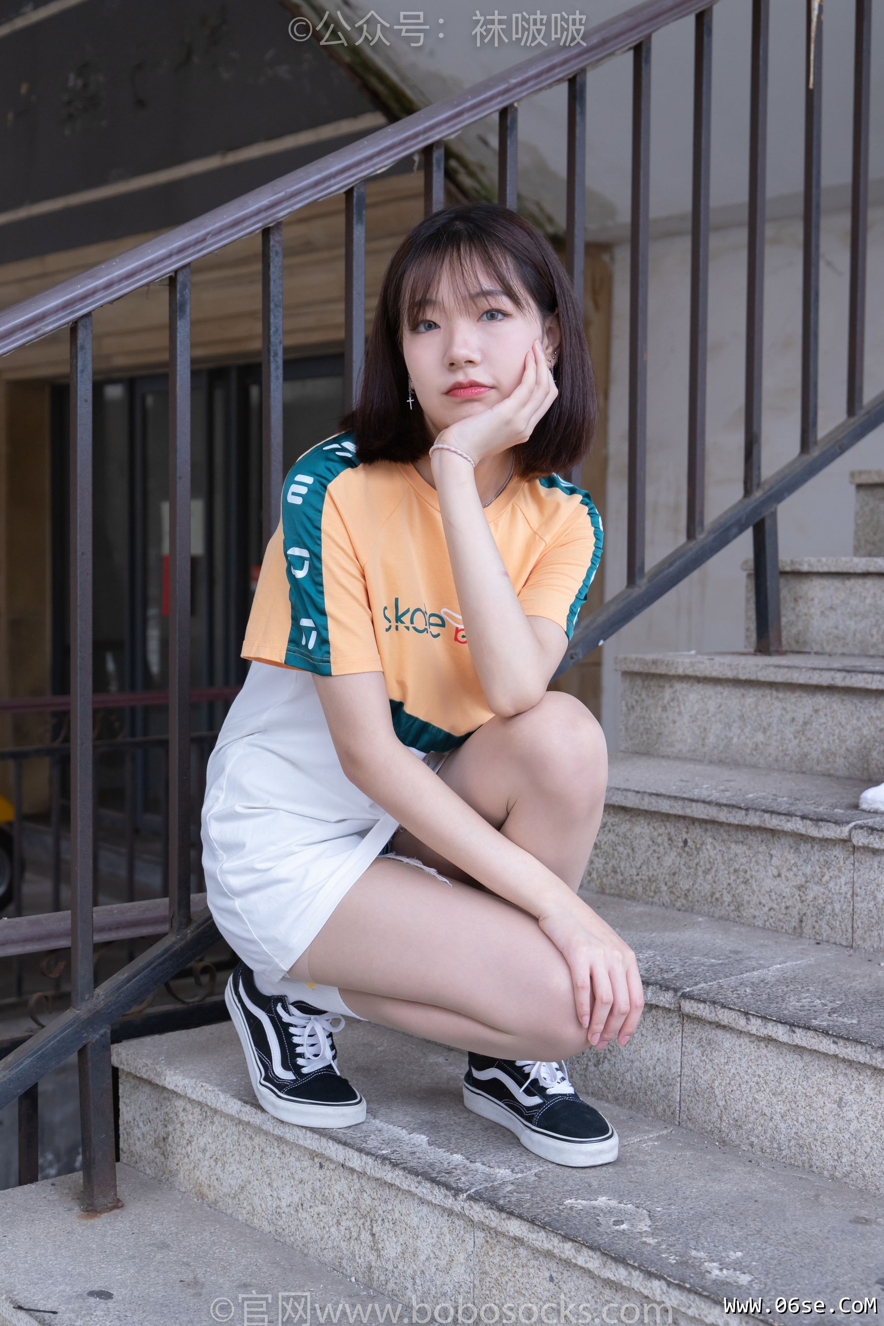 图片[12]-BoBoSocks袜啵啵 No.069 小甜豆-vans板鞋、白棉袜、肉丝[135P]-六色网