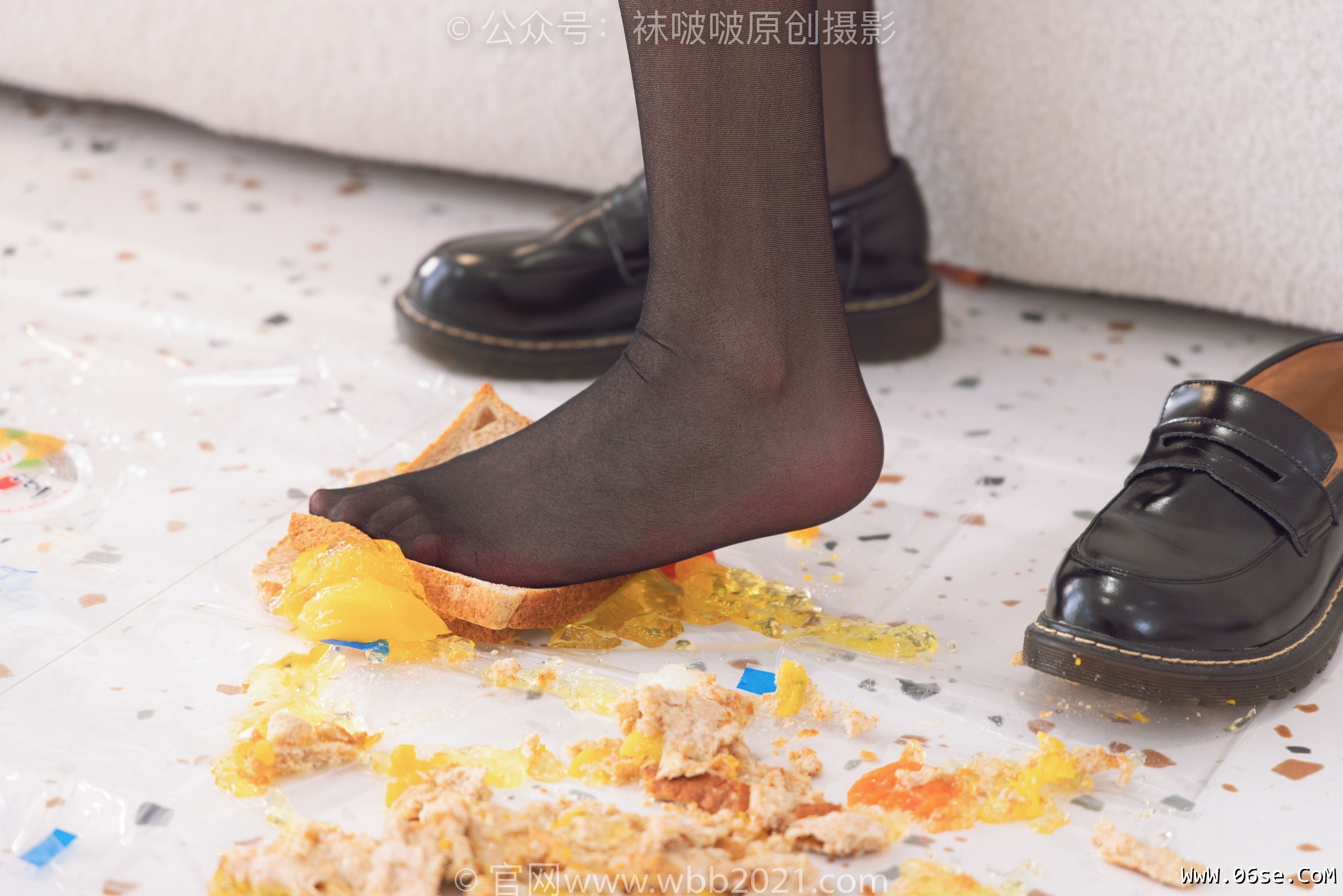 图片[26]-BoBoSocks袜啵啵 No.381 小甜豆 -皮鞋、黑丝大腿袜、裸足[140P]-六色网