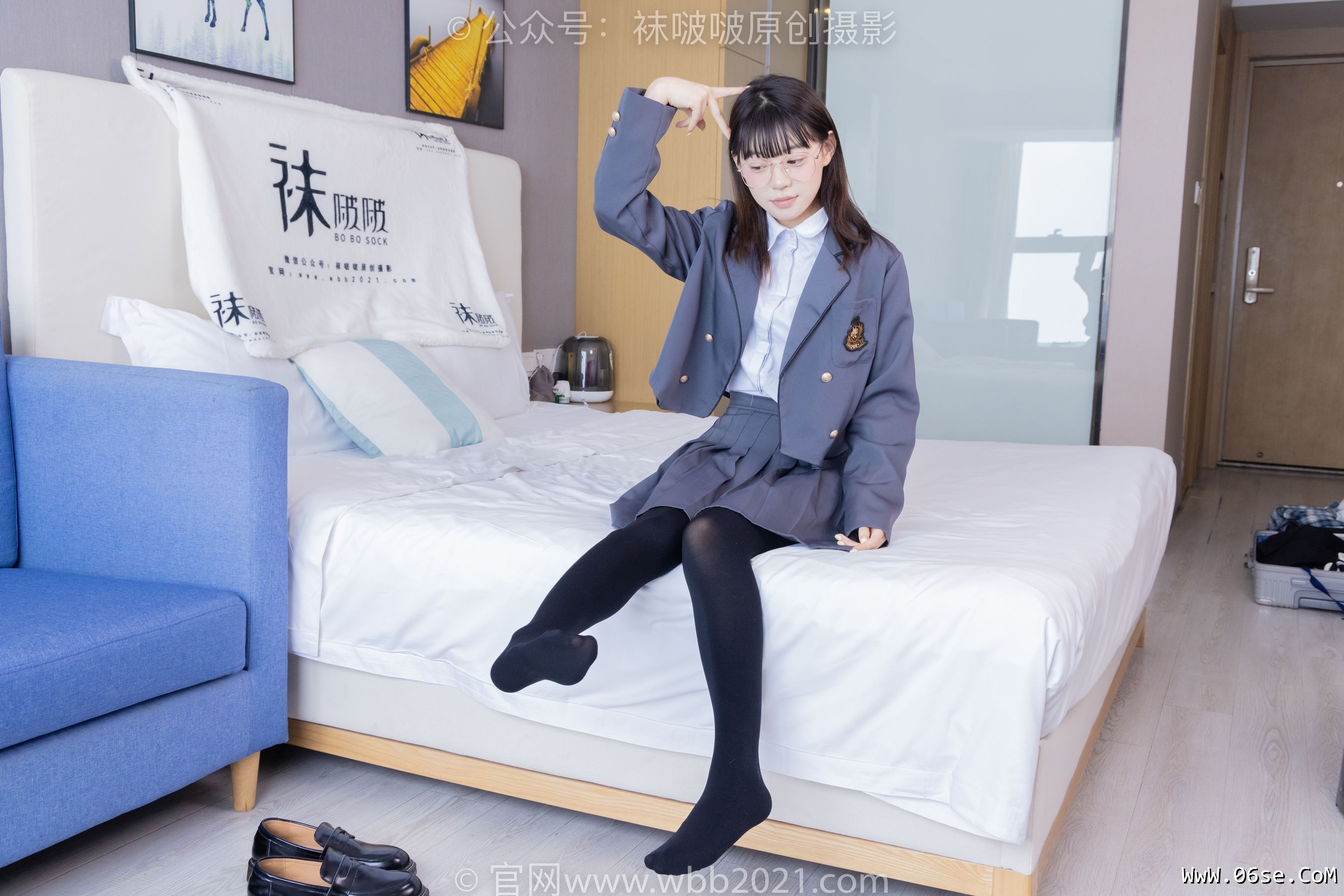 图片[30]-BoBoSocks袜啵啵 No.402 糯米 -皮鞋、厚黑丝、学院jk[140P]-六色网