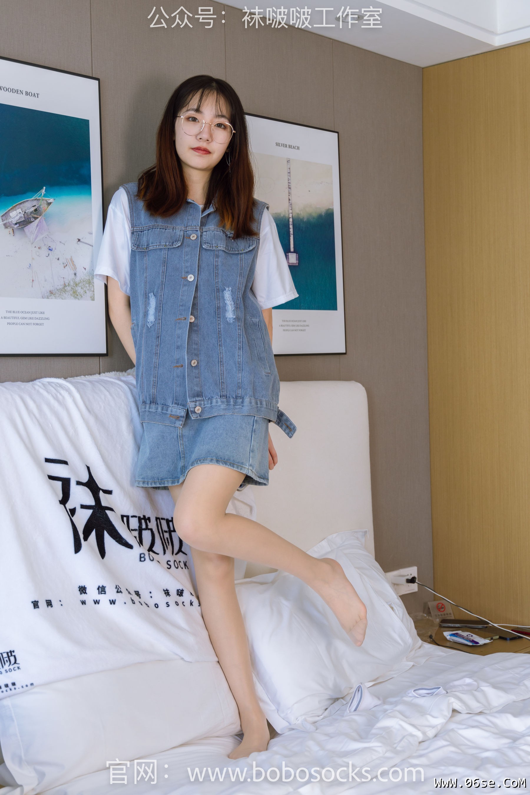 图片[27]-BoBoSocks袜啵啵 No.123 小甜豆-板鞋、白棉袜、肉丝[140P]-六色网