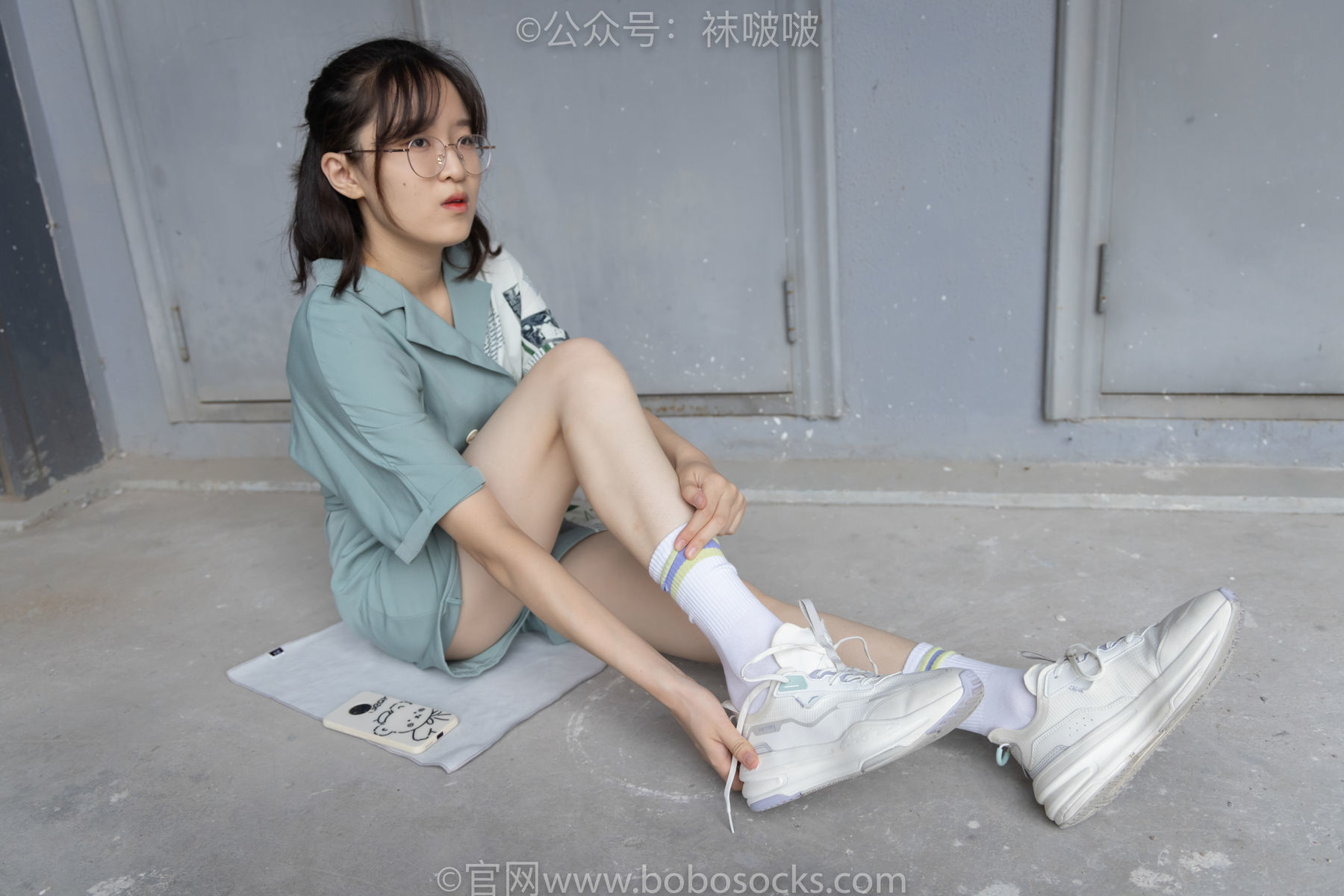 图片[41]-BoBoSocks袜啵啵 No.025 熊熊-安踏运动鞋、白色棉袜、裸足[146P]-六色网