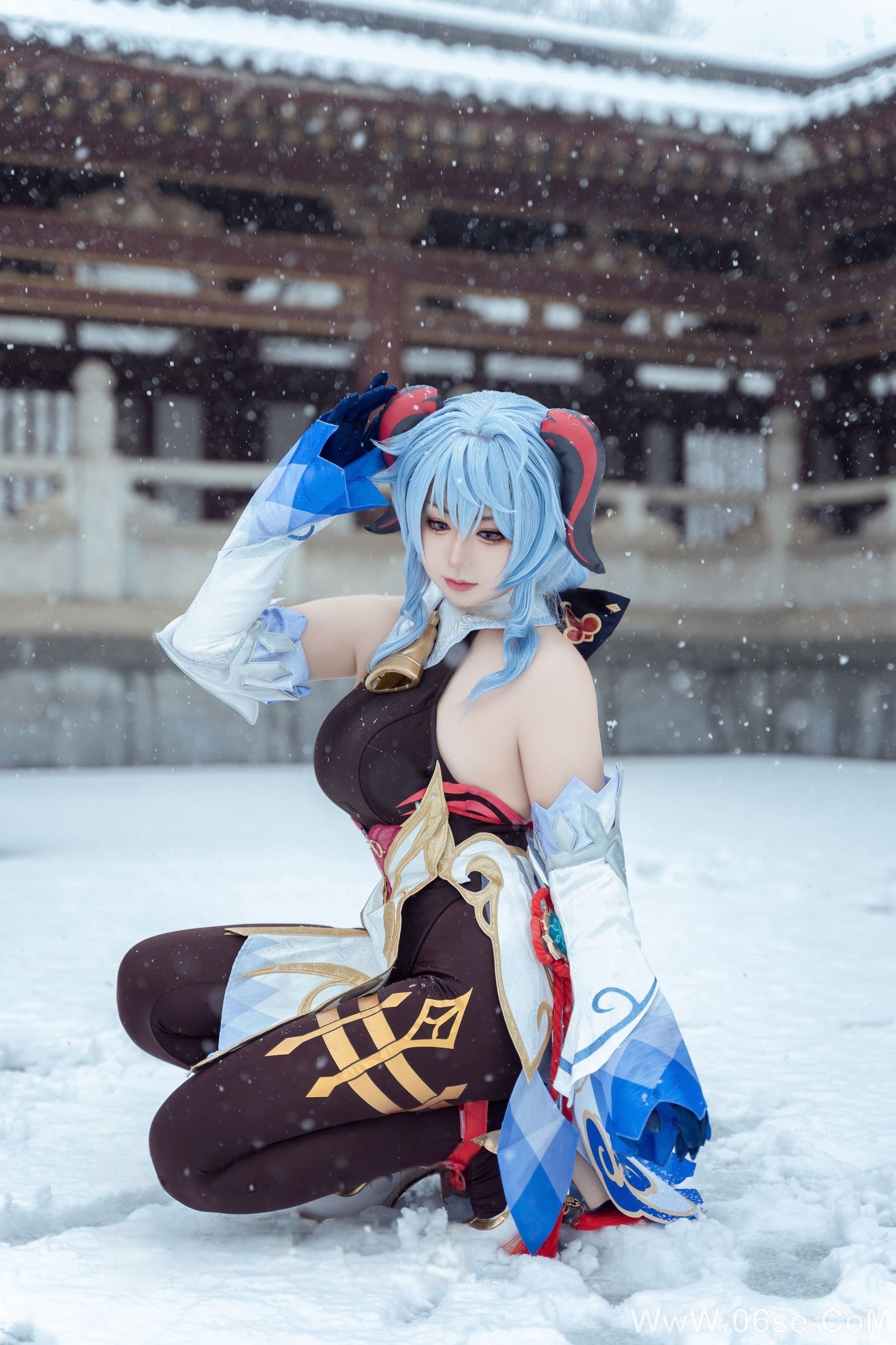 图片[8]-虎森森 – 原神 甘雨 雪景[42P]-六色网