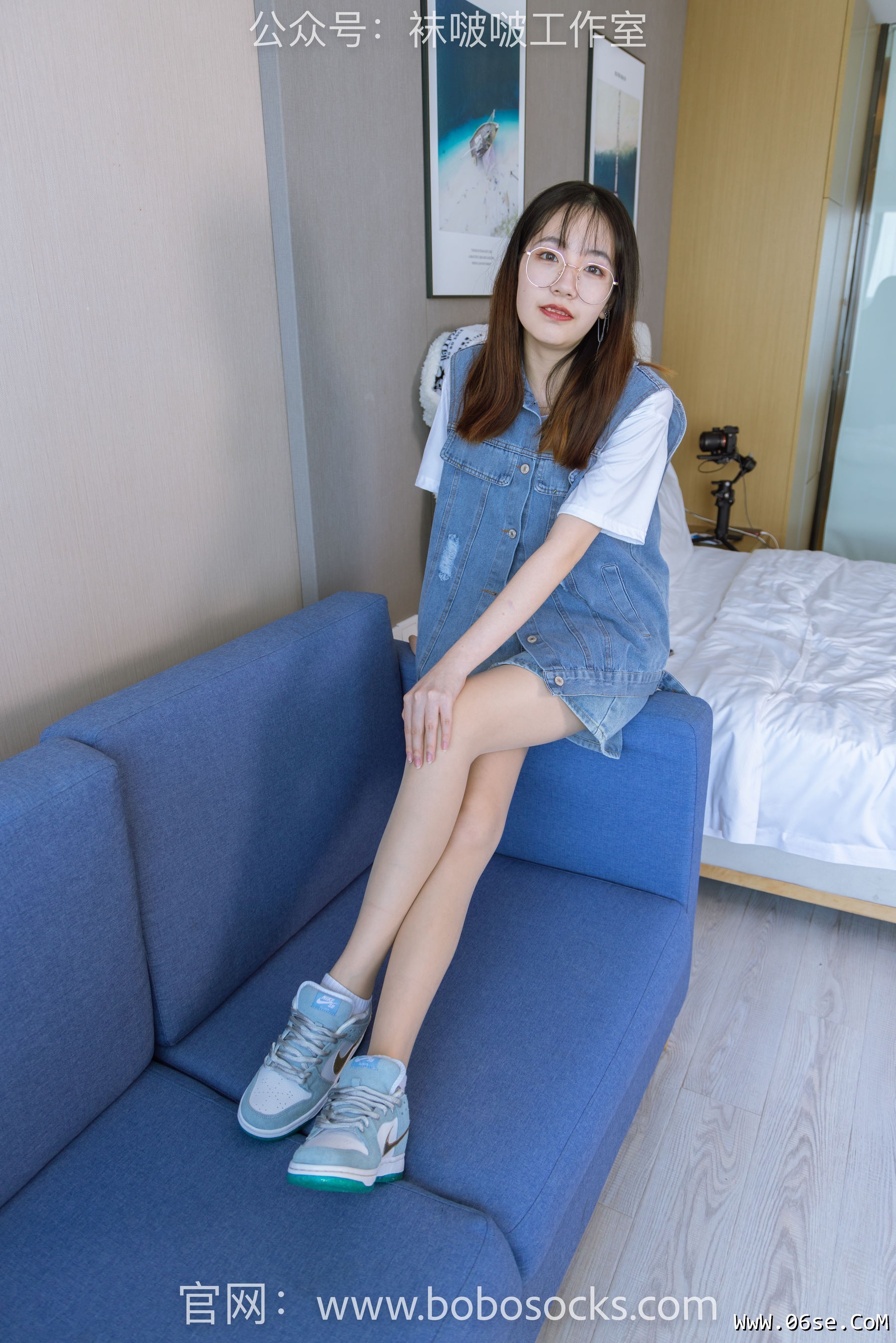 图片[62]-BoBoSocks袜啵啵 No.123 小甜豆-板鞋、白棉袜、肉丝[140P]-六色网