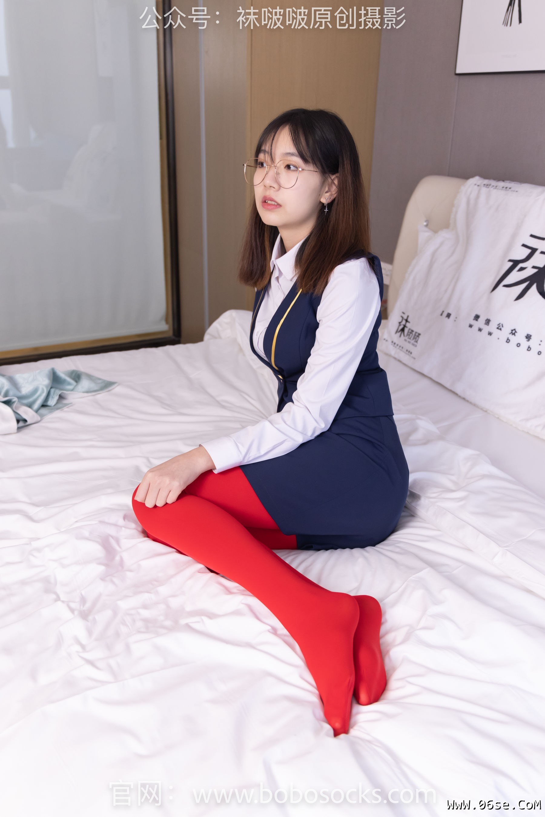 图片[145]-BoBoSocks袜啵啵 No.132 小甜豆-aj1板鞋、蓝色短靴、厚黑丝、厚红丝[145P]-六色网
