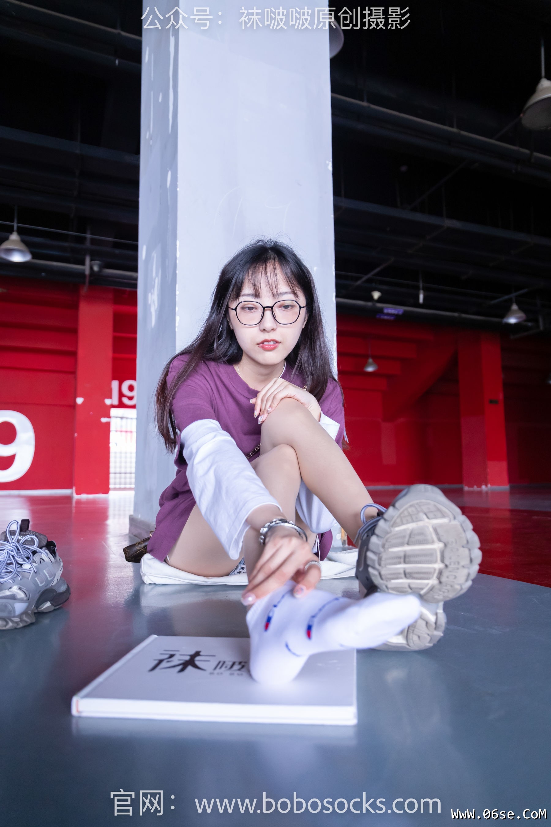 图片[54]-BoBoSocks袜啵啵 积分限定作品010 稚予-巴黎世家运动鞋、白棉袜、肉丝[144P]-六色网