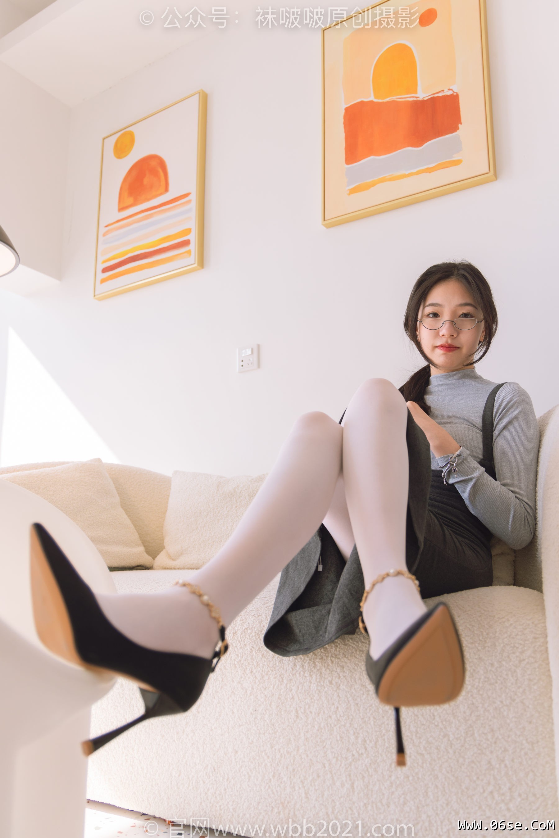 图片[100]-BoBoSocks袜啵啵 No.242 小甜豆-高跟鞋、厚白丝[140P]-六色网