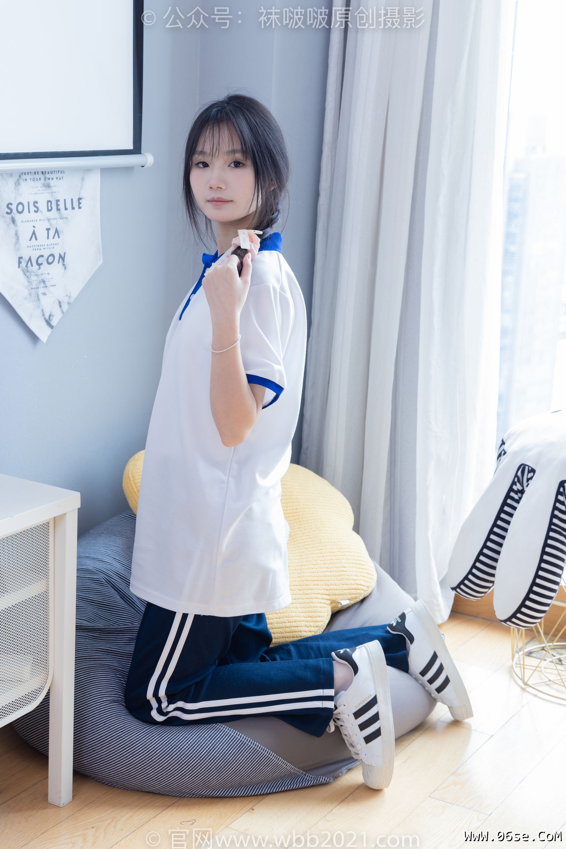 图片[51]-BoBoSocks袜啵啵 No.366 甜甜圈 -三双板鞋、白棉袜、短白丝[150P]-六色网