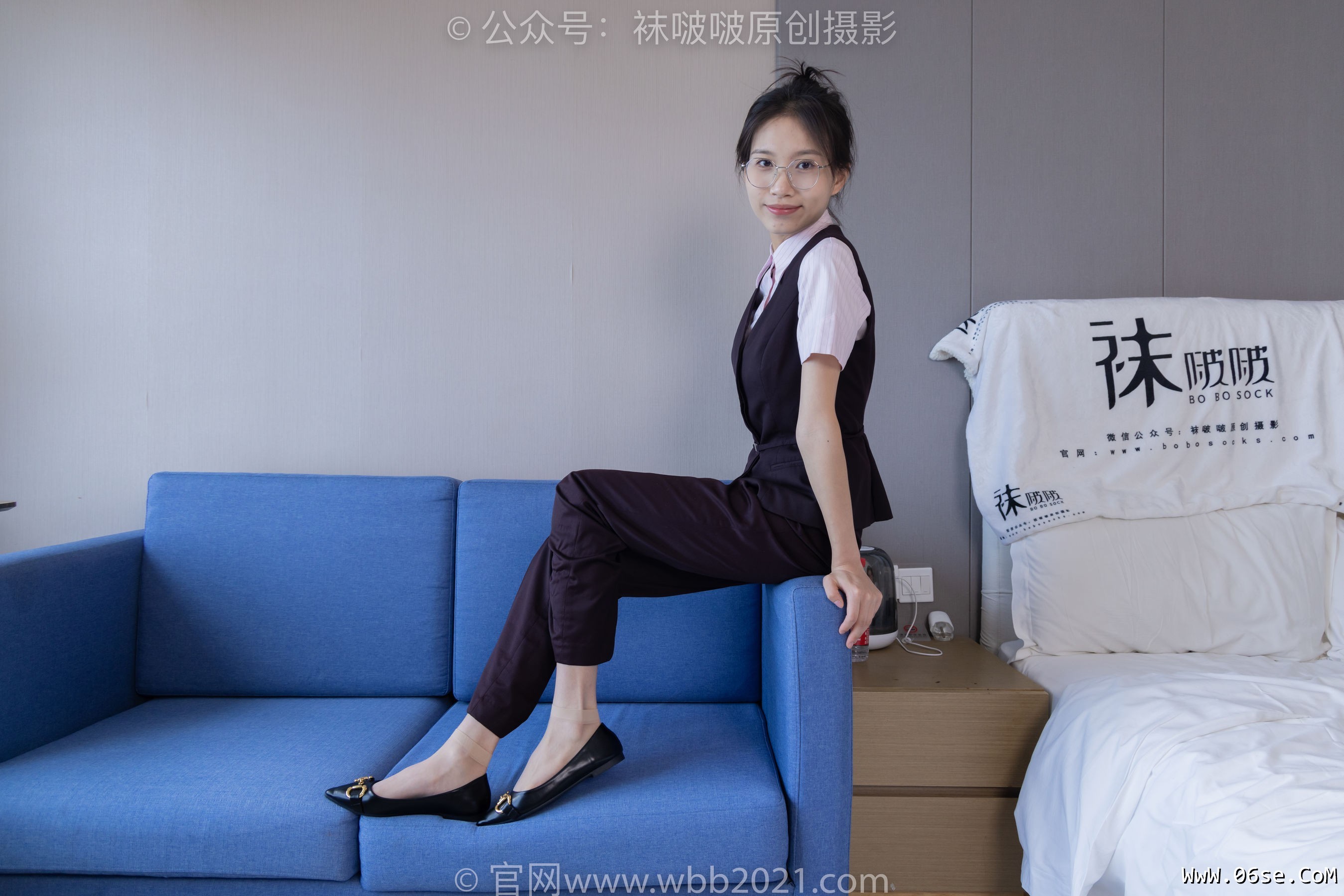 图片[65]-BoBoSocks袜啵啵 No.271 芝士 -平底鞋、短肉丝、银行制服[146P]-六色网