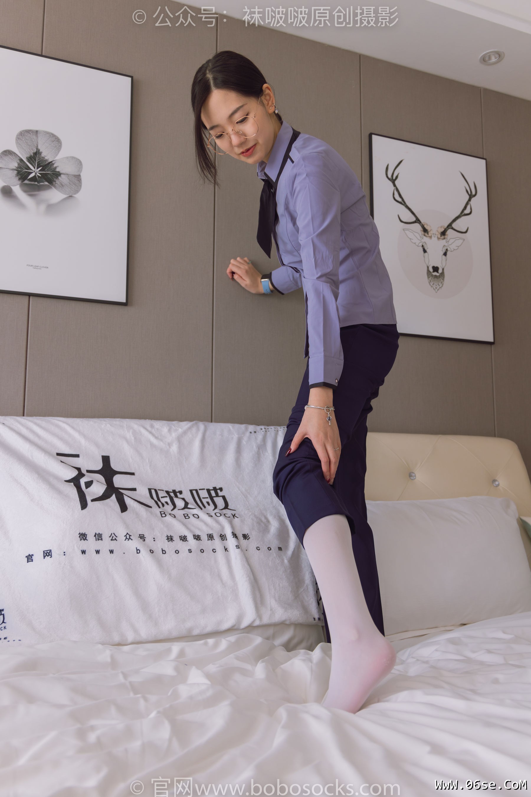 图片[26]-BoBoSocks袜啵啵 No.178 小甜豆-高跟鞋、厚白丝、ol风裤里丝[140P]-六色网