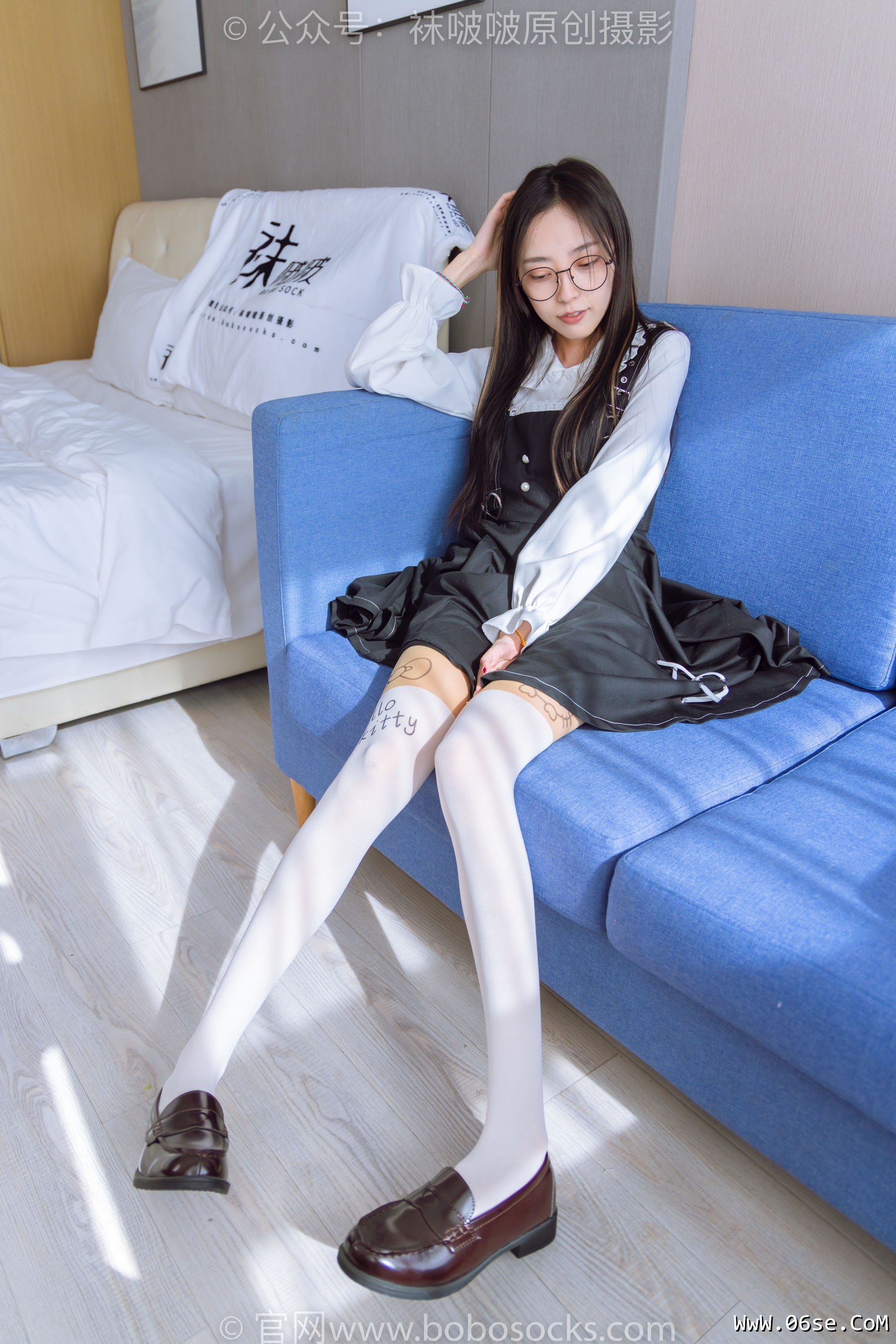 图片[56]-BoBoSocks袜啵啵 No.177 稚予-皮鞋、厚白丝（脚底猫爪印款）[140P]-六色网