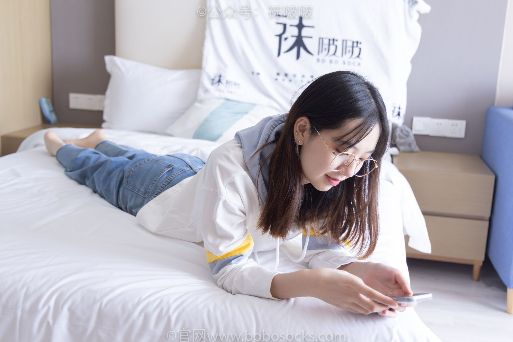 图片[124]-BoBoSocks袜啵啵 No.080 小甜豆-帆布鞋、白棉袜、肉丝[140P]-六色网