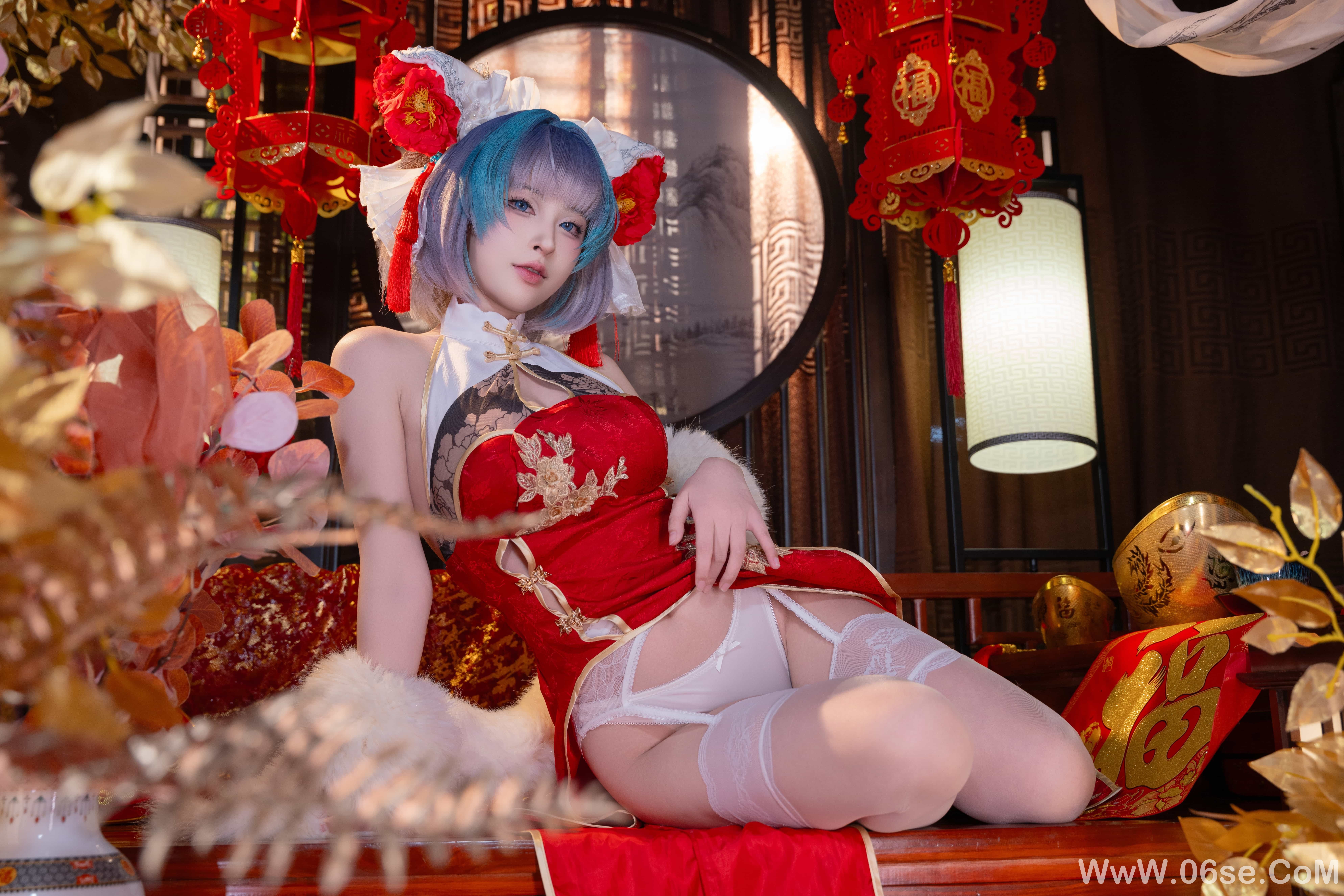 图片[29]-清水由乃 – 碧蓝航线 柴郡 新春旗袍[71P]-六色网