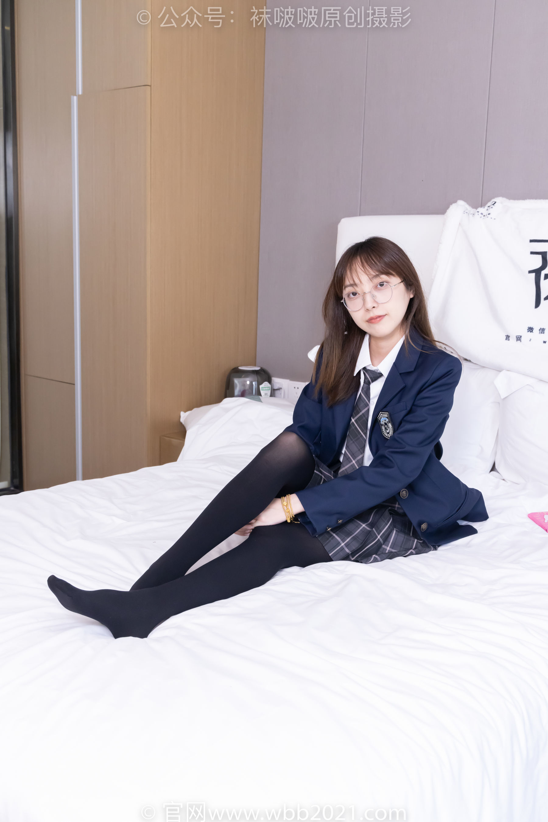图片[7]-BoBoSocks袜啵啵 No.432 稚予 -皮鞋、厚黑丝、jk制服[184P]-六色网
