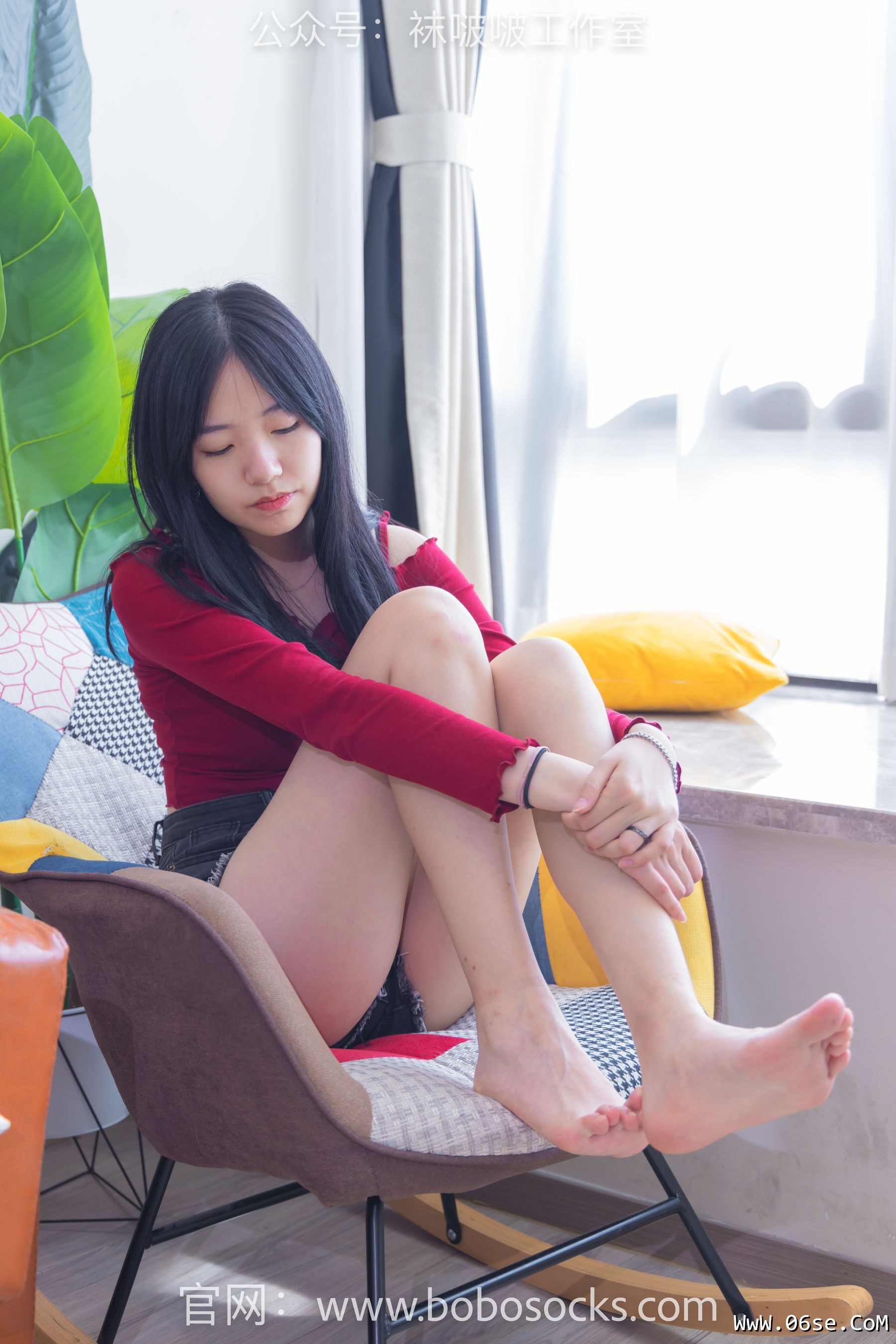 图片[43]-BoBoSocks袜啵啵 No.120 小甜豆-高跟长靴、白棉袜、裸足[170P]-六色网