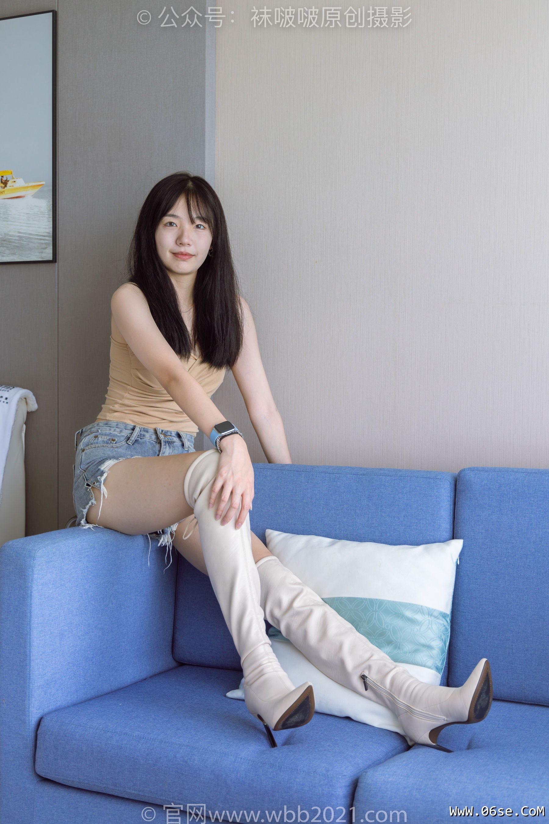 图片[106]-BoBoSocks袜啵啵 No.441 小甜豆 -高跟长靴、白棉袜、裸足[179P]-六色网