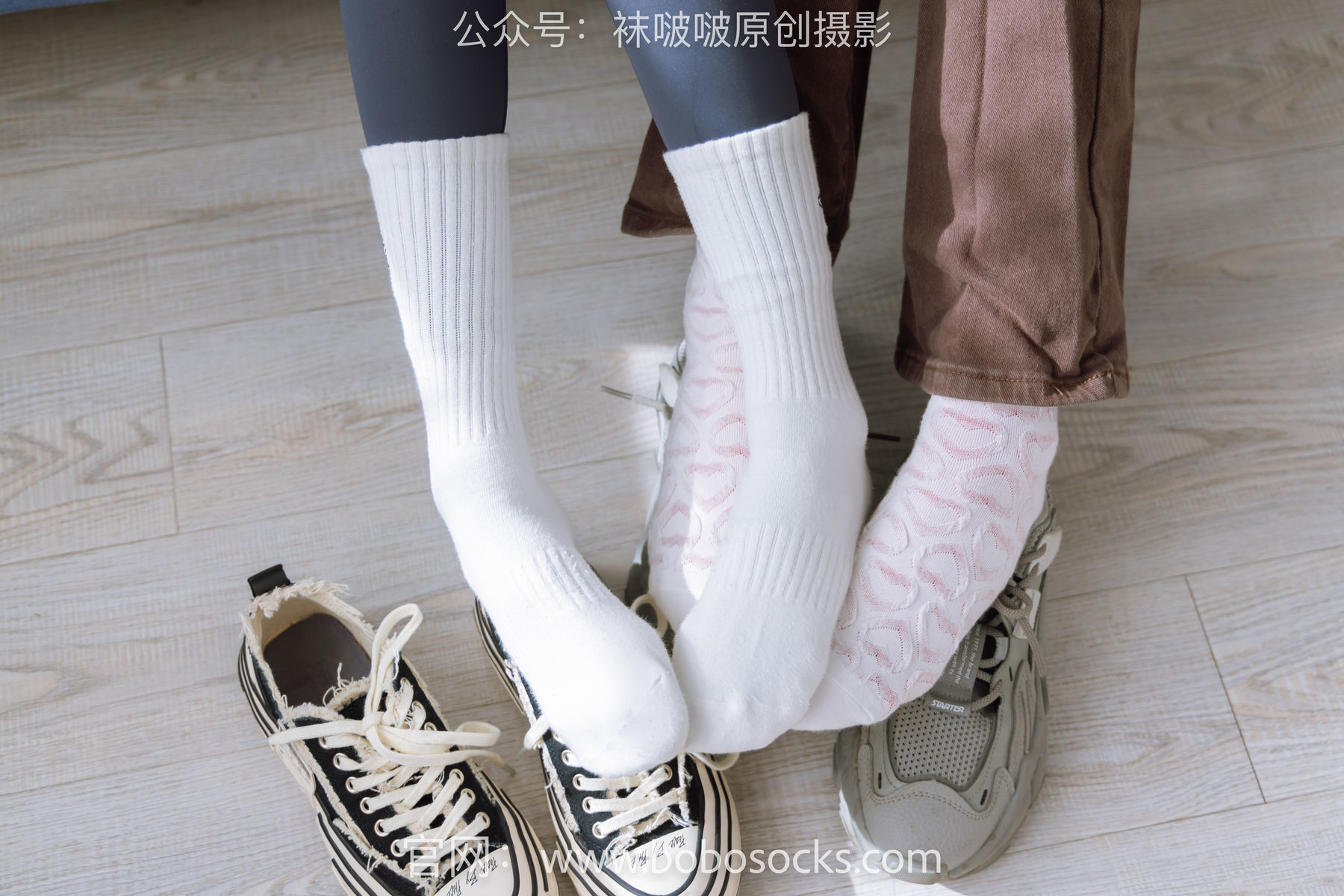 图片[138]-BoBoSocks袜啵啵 No.166 小甜豆稚予-板鞋、运动鞋、高跟鞋、白棉袜、蓝丝[218P]-六色网