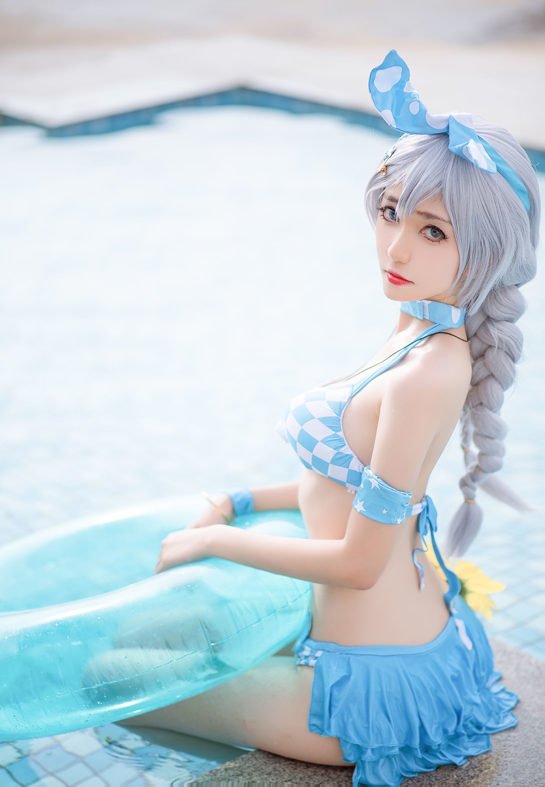 图片[7]-动漫博主南桃Momoko 琪亚娜泳装[15P]-六色网
