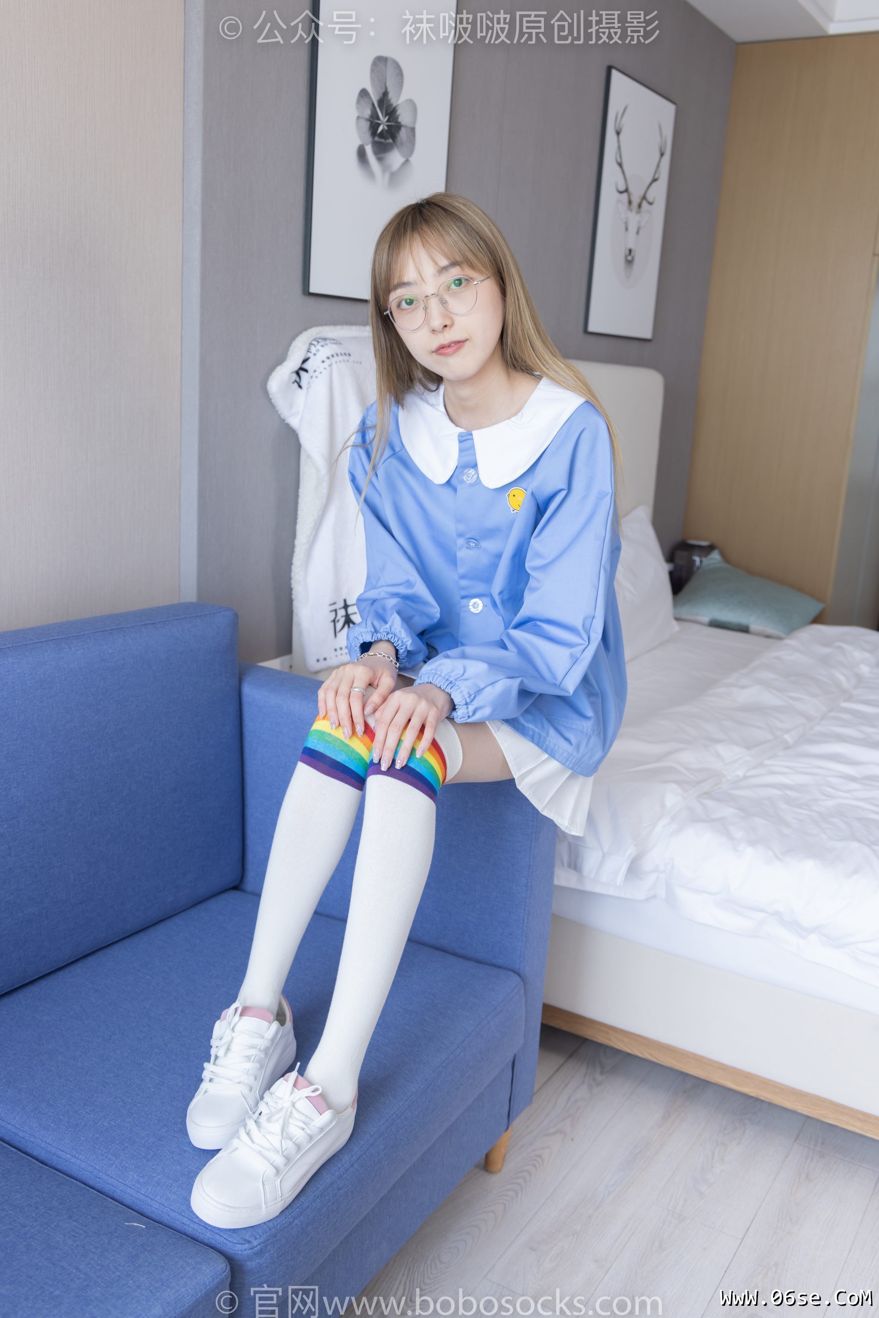 图片[25]-BoBoSocks袜啵啵 No.229 稚予-板鞋、皮鞋、两双大腿袜[155P]-六色网