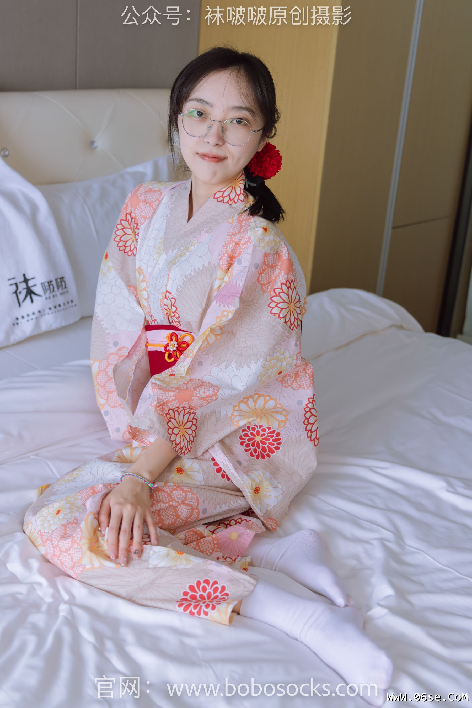 图片[143]-BoBoSocks袜啵啵 No.137 稚予-木屐、分指白棉袜、裸足、和风浴衣[170P]-六色网