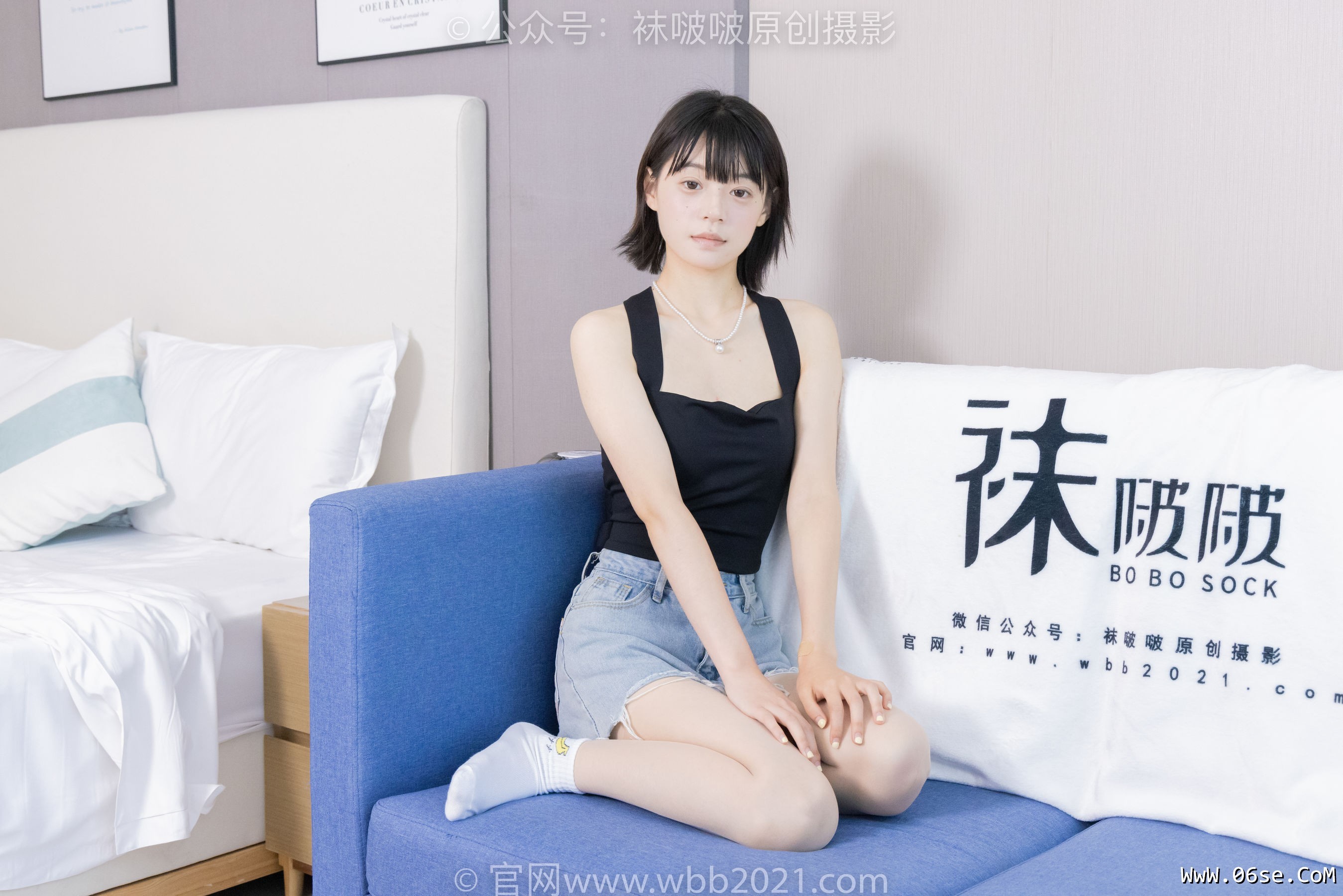 图片[107]-BoBoSocks袜啵啵 No.422 糯米 -长靴、白棉袜、肉丝[140P]-六色网