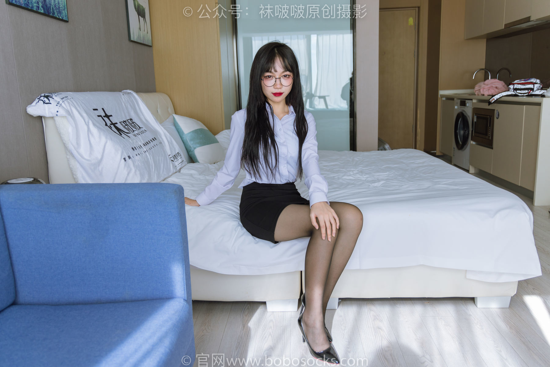 图片[91]-BoBoSocks袜啵啵 No.185 周周-ol制服、高跟鞋、黑丝[140P]-六色网