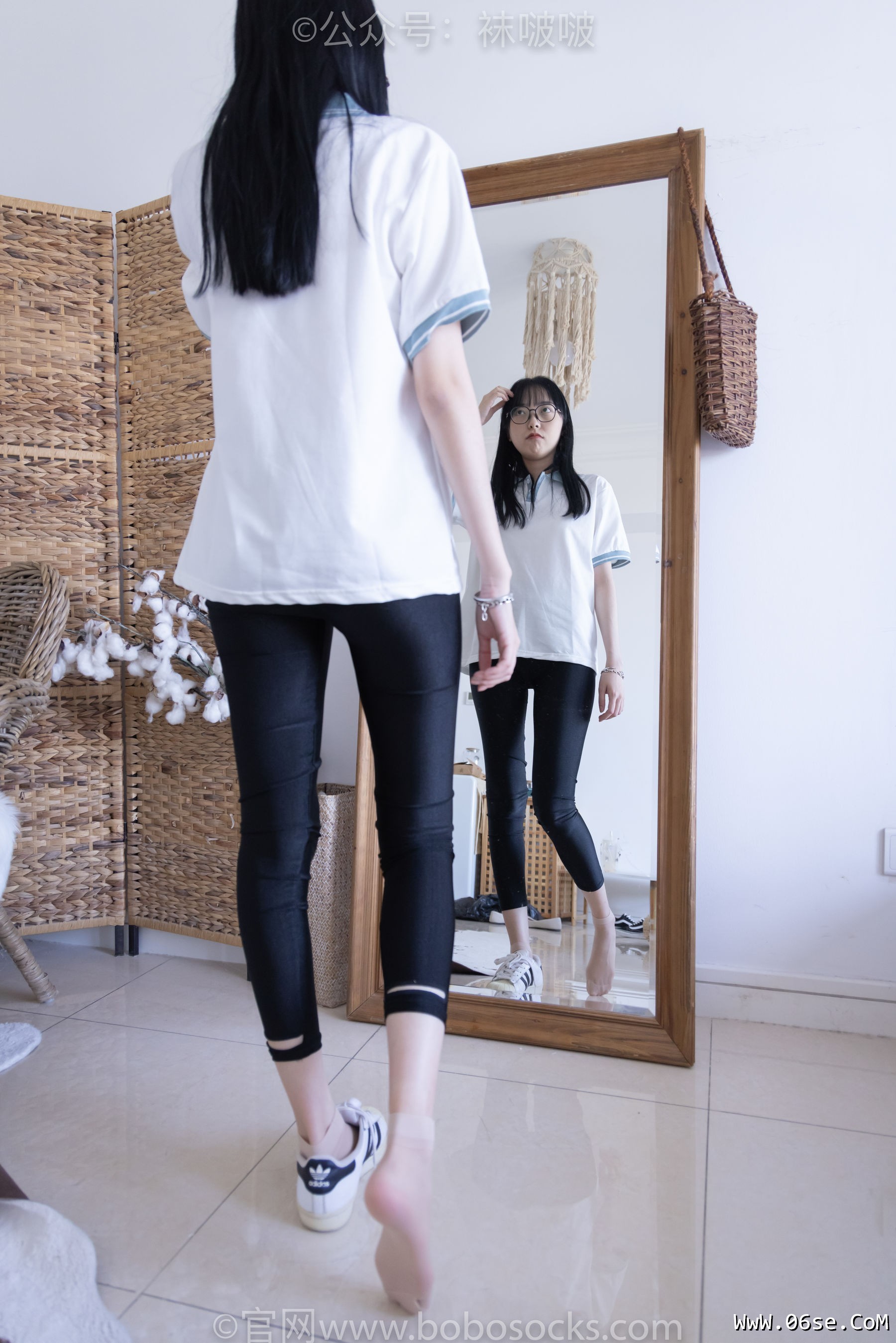 图片[49]-BoBoSocks袜啵啵 No.044 稚予-贝壳头、匡威帆布鞋、短肉丝[154P]-六色网