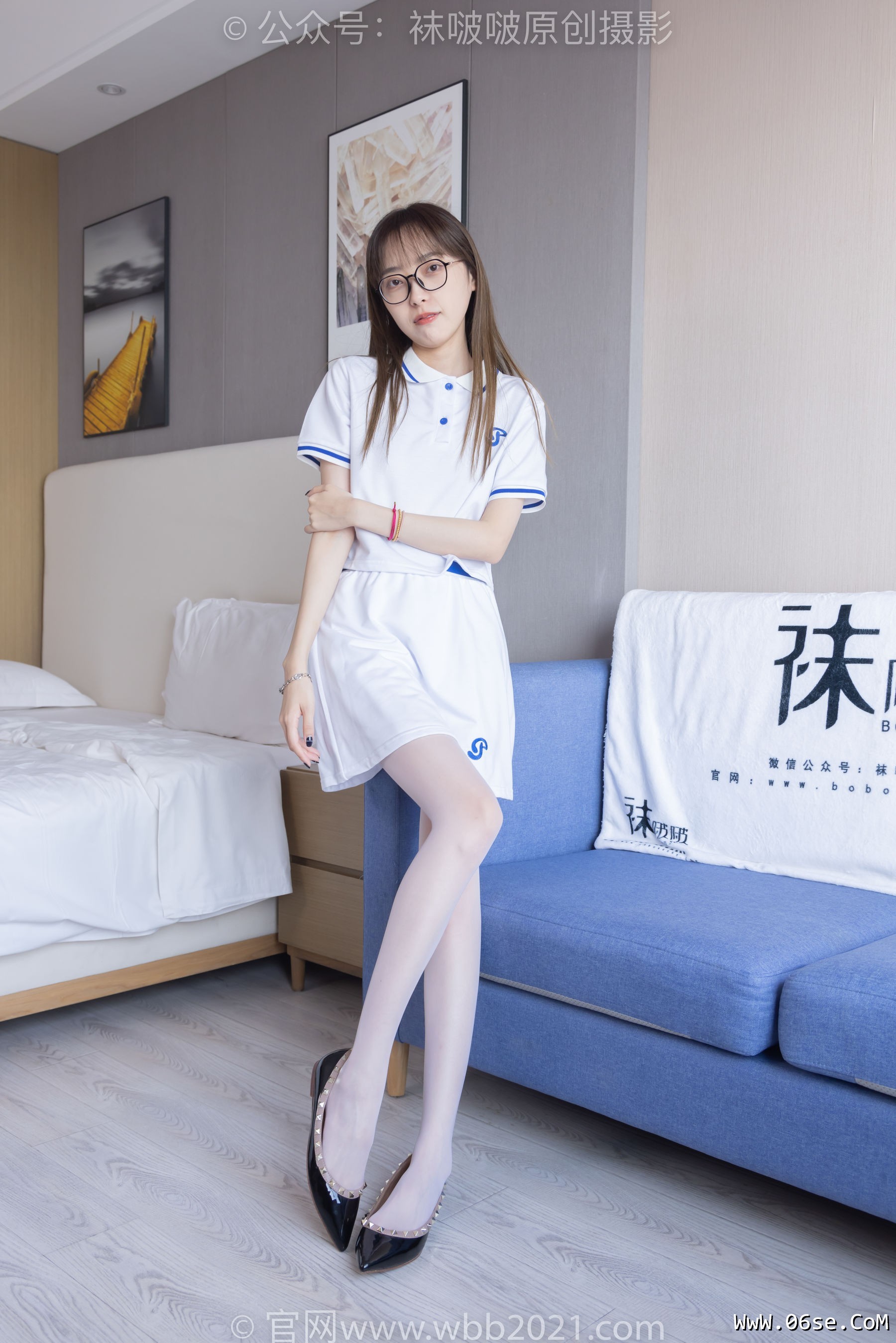 图片[89]-BoBoSocks袜啵啵 No.344 稚予 -板鞋、平底鞋、白丝[150P]-六色网