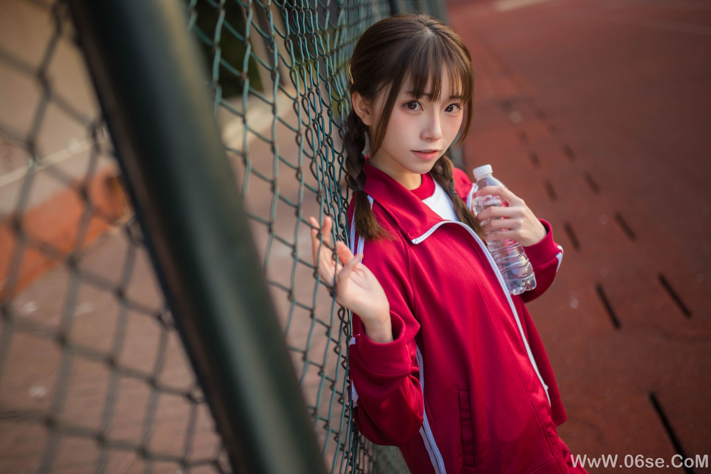 图片[3]-动漫博主Kitaro_绮太郎 红色运动服女孩[13P]-六色网